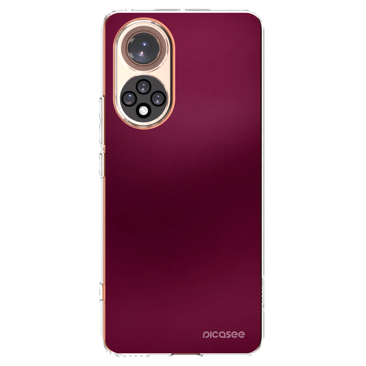 Picasee silikonowe przeźroczyste etui na Huawei Nova 9 - Velvet Bordeaux