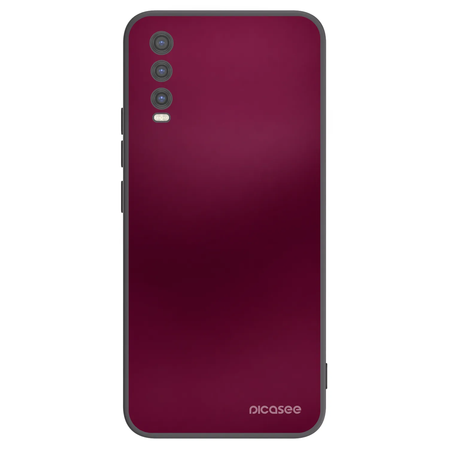 Picasee silikonowe czarne etui na Vivo Y20s - Velvet Bordeaux