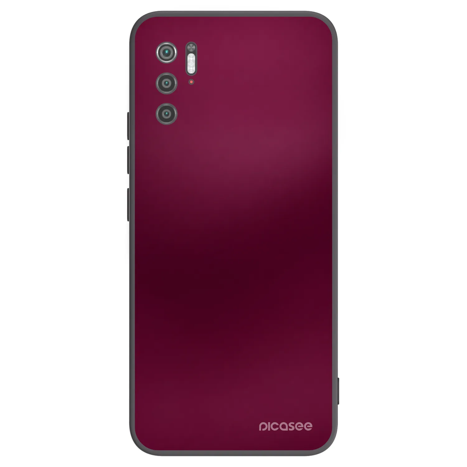 Picasee silikonowe czarne etui na Xiaomi Poco M3 Pro 5G - Velvet Bordeaux