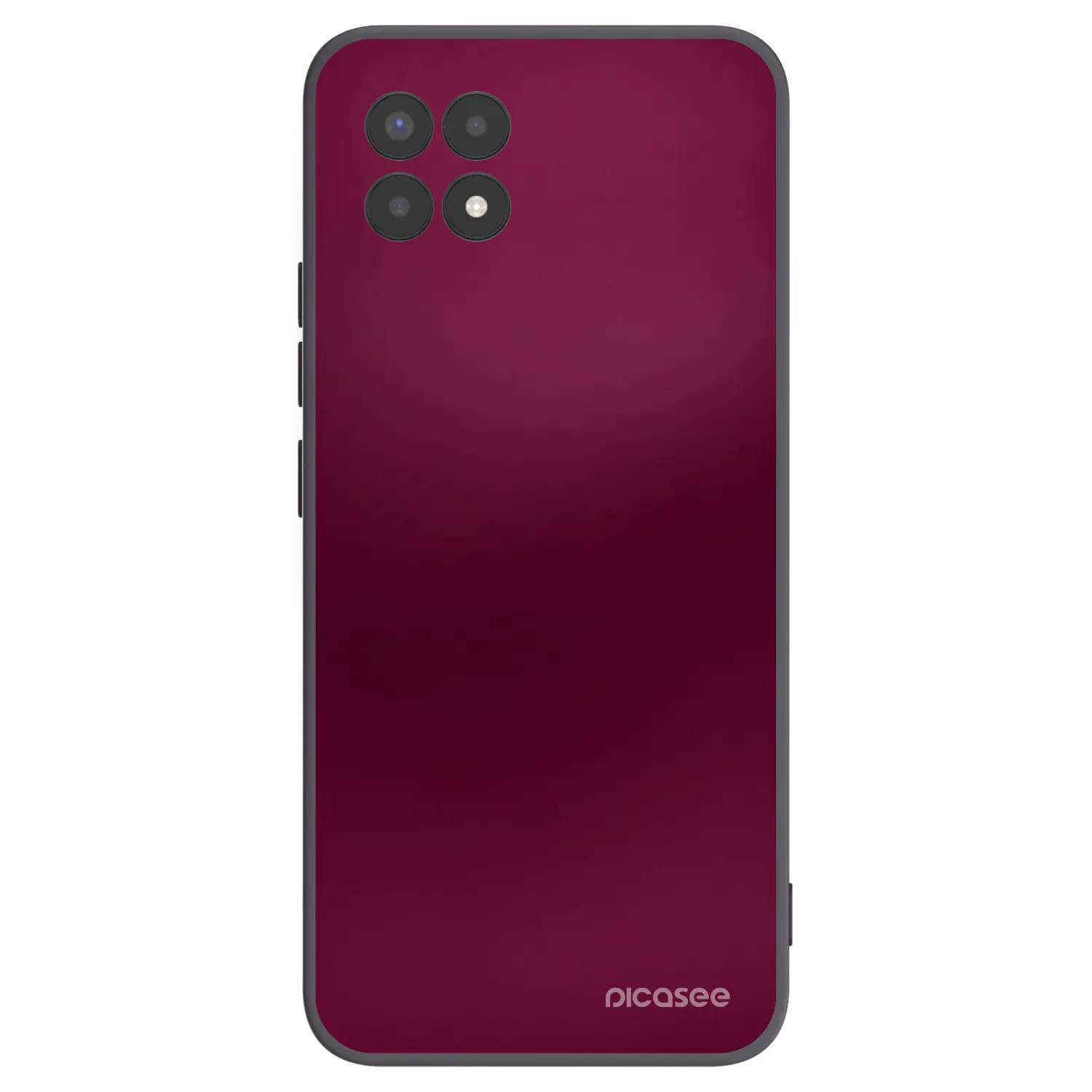 Picasee silikonowe czarne etui na Realme 8i - Velvet Bordeaux
