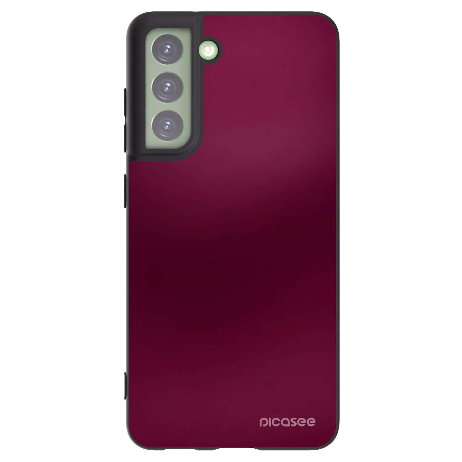Picasee silikonowe czarne etui na Samsung Galaxy S21 FE 5G - Velvet Bordeaux