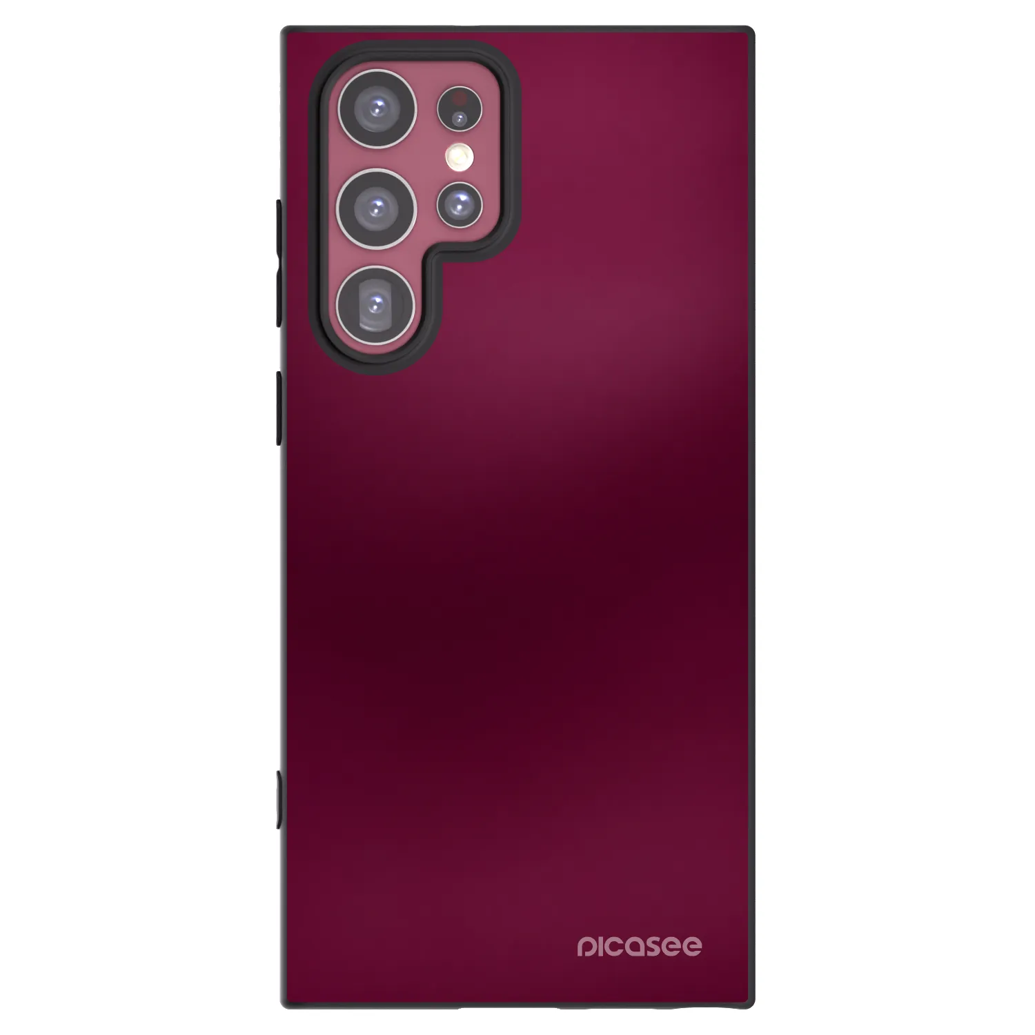 Picasee silikonowe czarne etui na Samsung Galaxy S22 Ultra 5G - Velvet Bordeaux