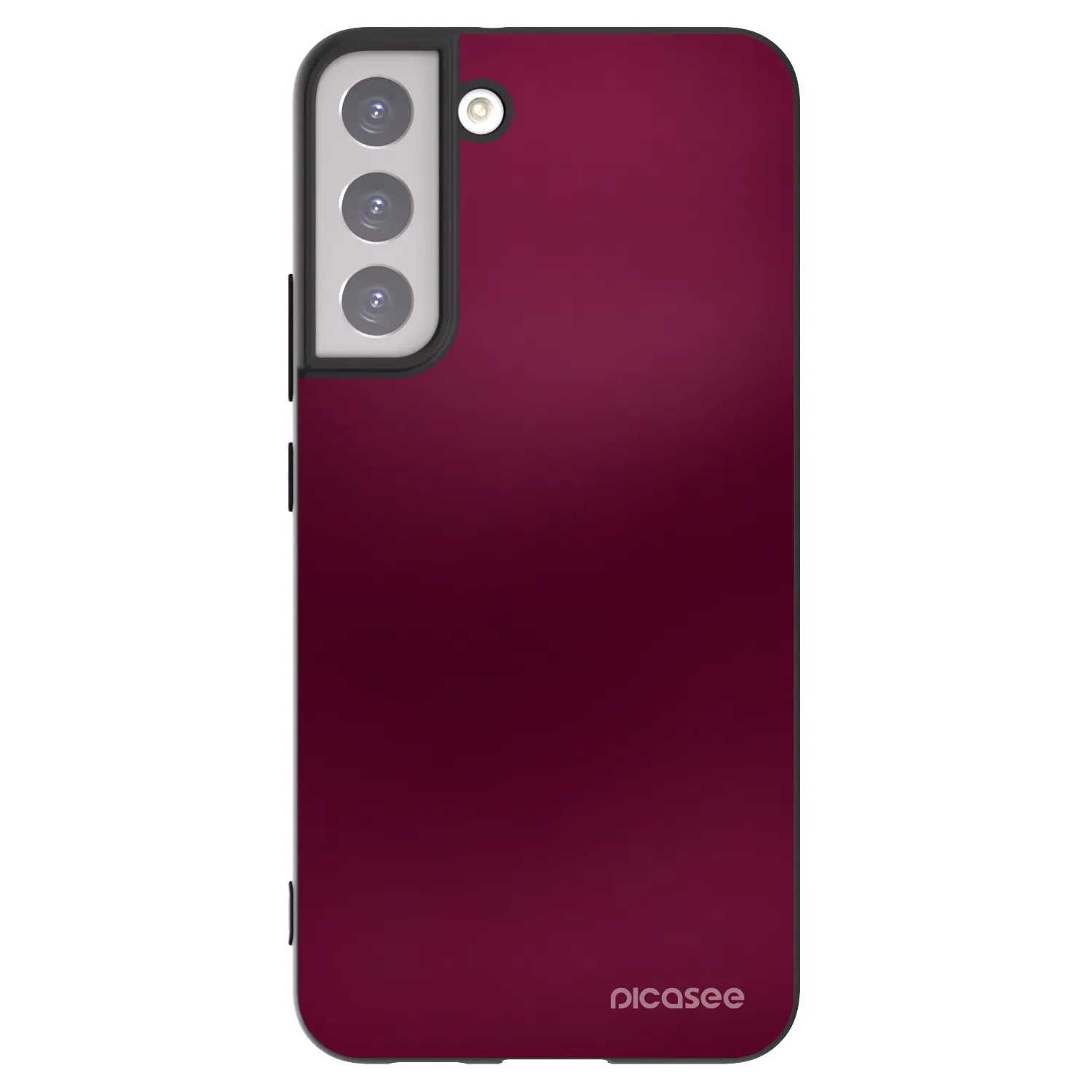 Picasee silikonowe czarne etui na Samsung Galaxy S22+ 5G - Velvet Bordeaux