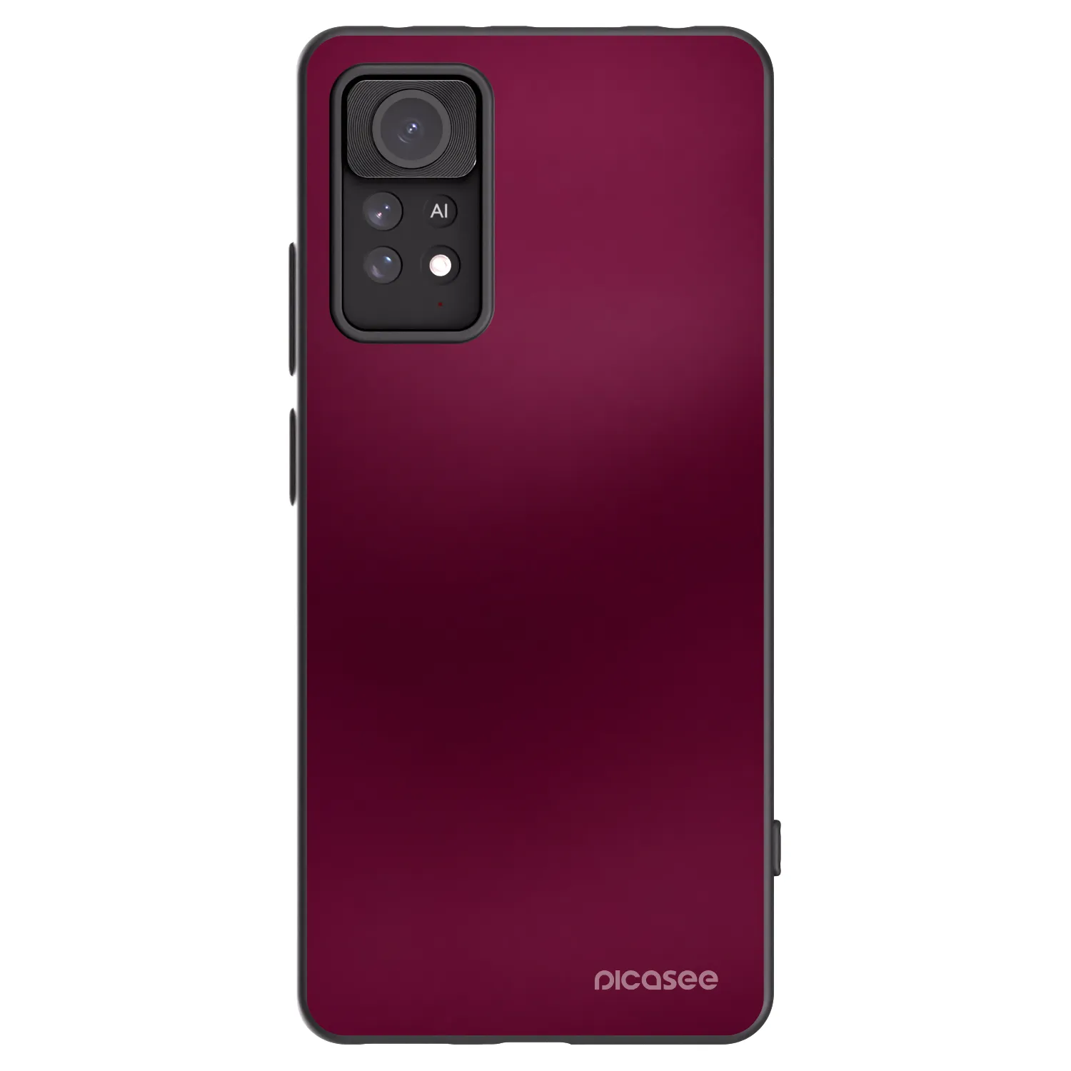 Picasee silikonowe czarne etui na Xiaomi Redmi Note 11 Pro 5G - Velvet Bordeaux