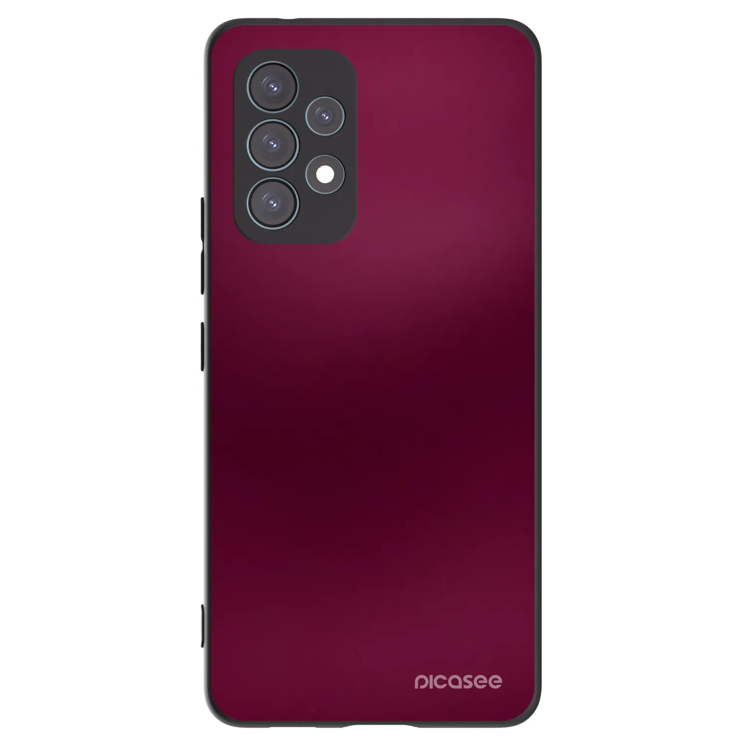 Picasee silikonowe czarne etui na Samsung Galaxy A53 5G A536 - Velvet Bordeaux