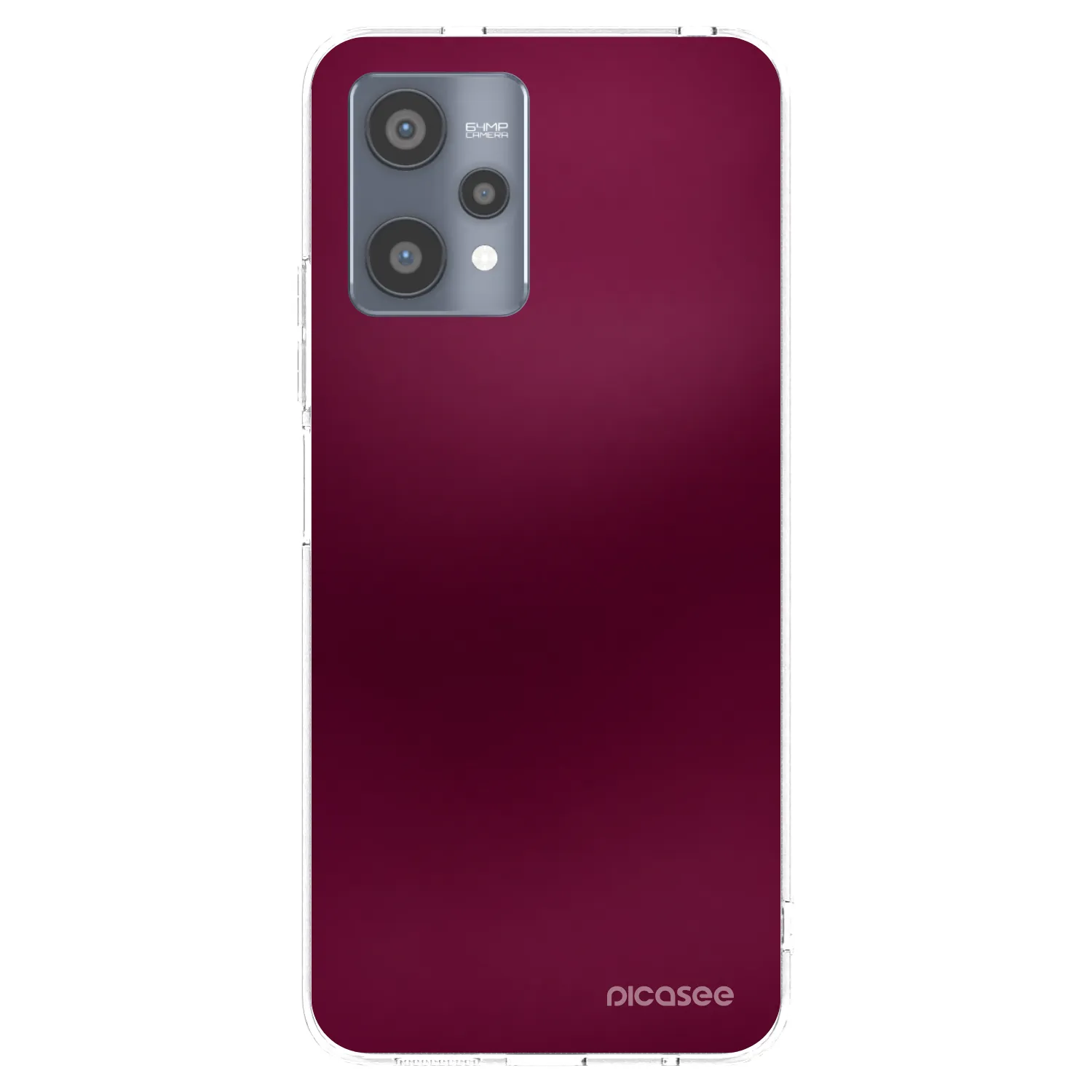 Picasee silikonowe przeźroczyste etui na Realme 9 Pro 5G - Velvet Bordeaux