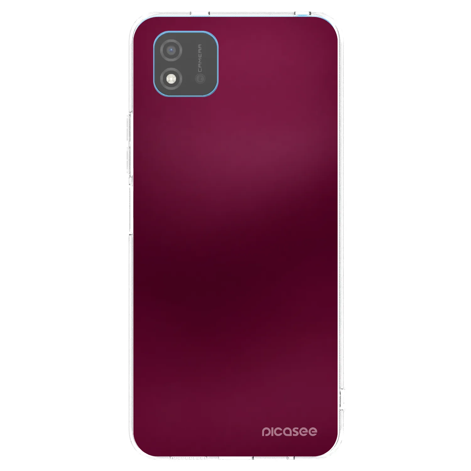 Picasee silikonowe przeźroczyste etui na Realme C11 (2021) - Velvet Bordeaux