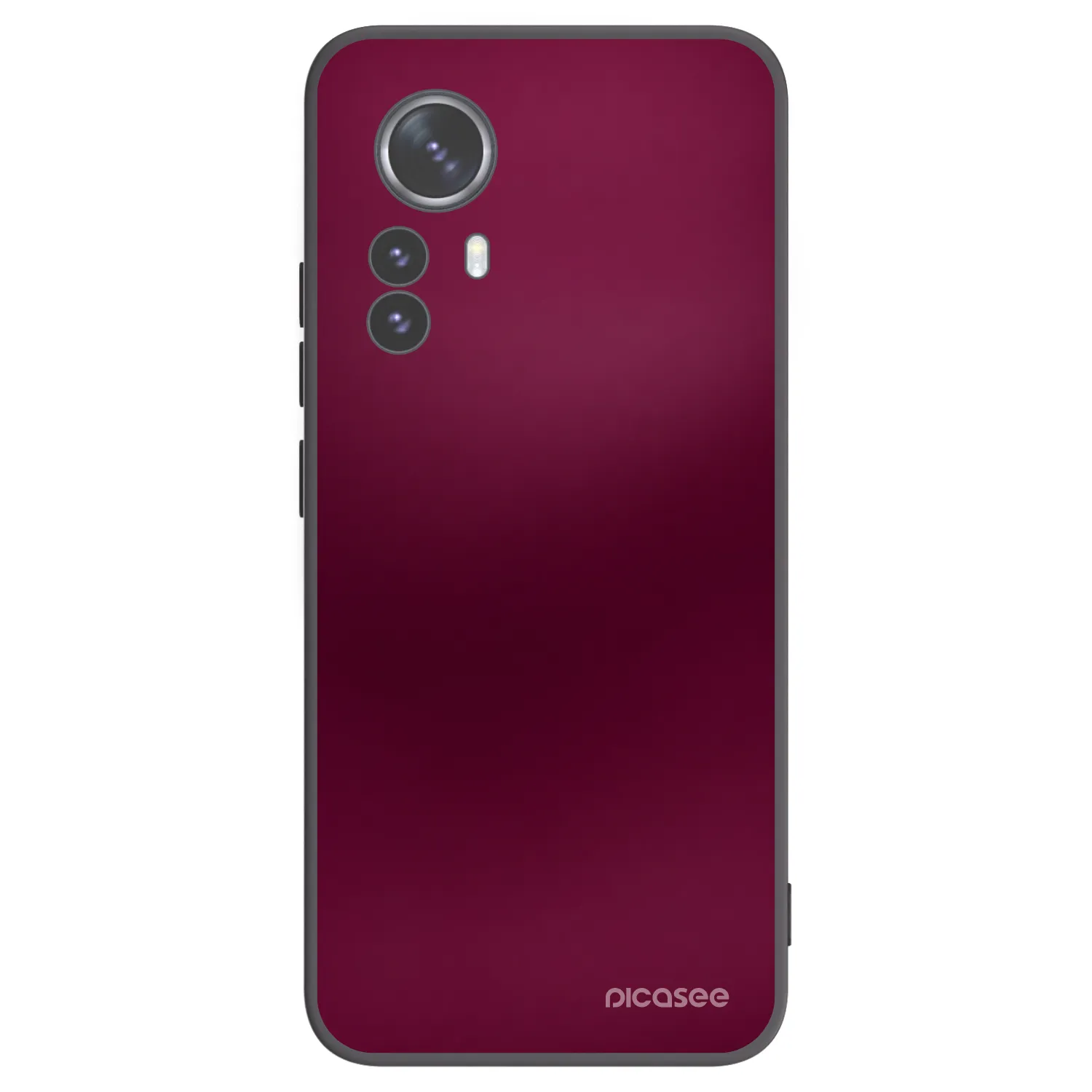 Picasee silikonowe czarne etui na Xiaomi 12 Pro - Velvet Bordeaux