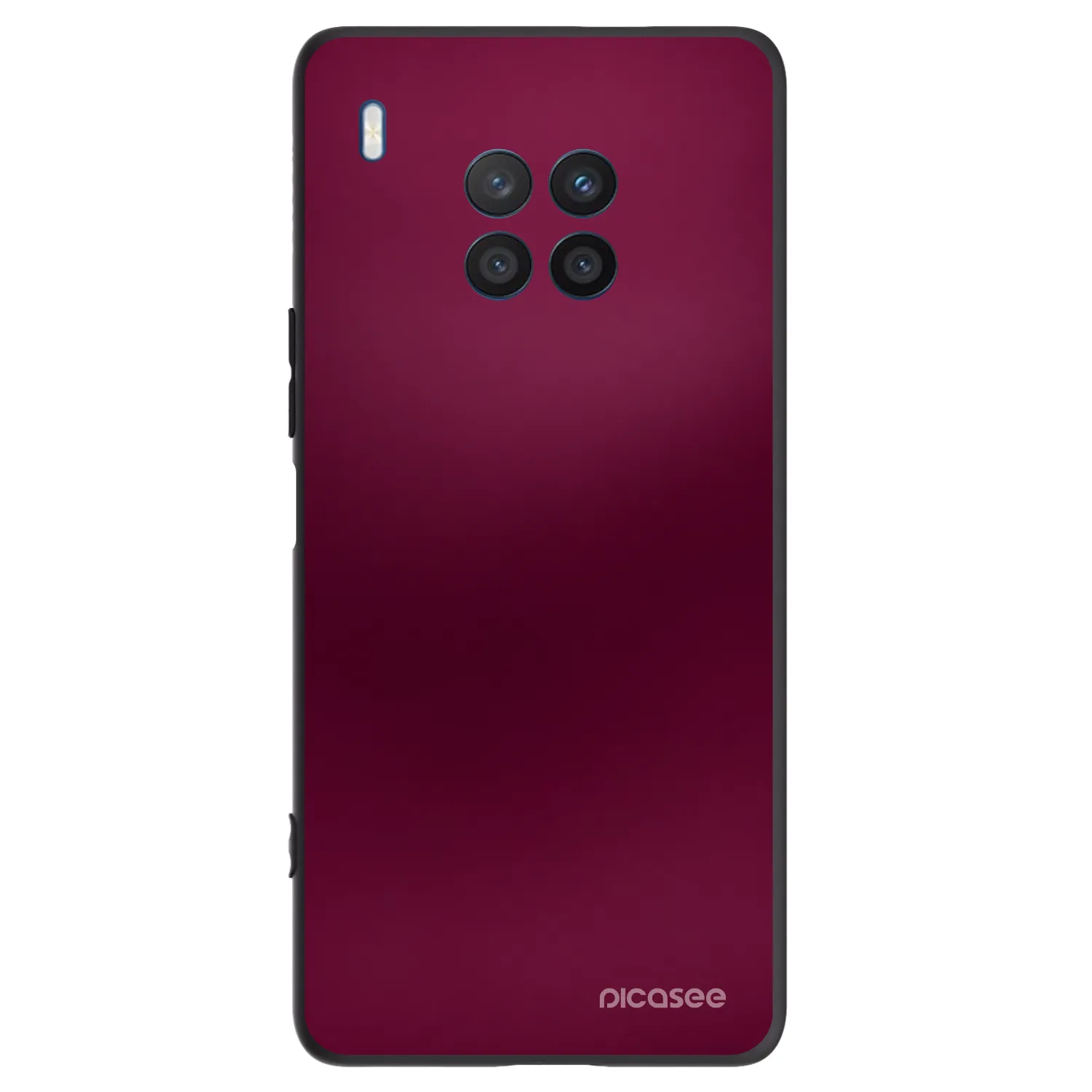 Picasee silikonowe czarne etui na Honor 50 Lite - Velvet Bordeaux
