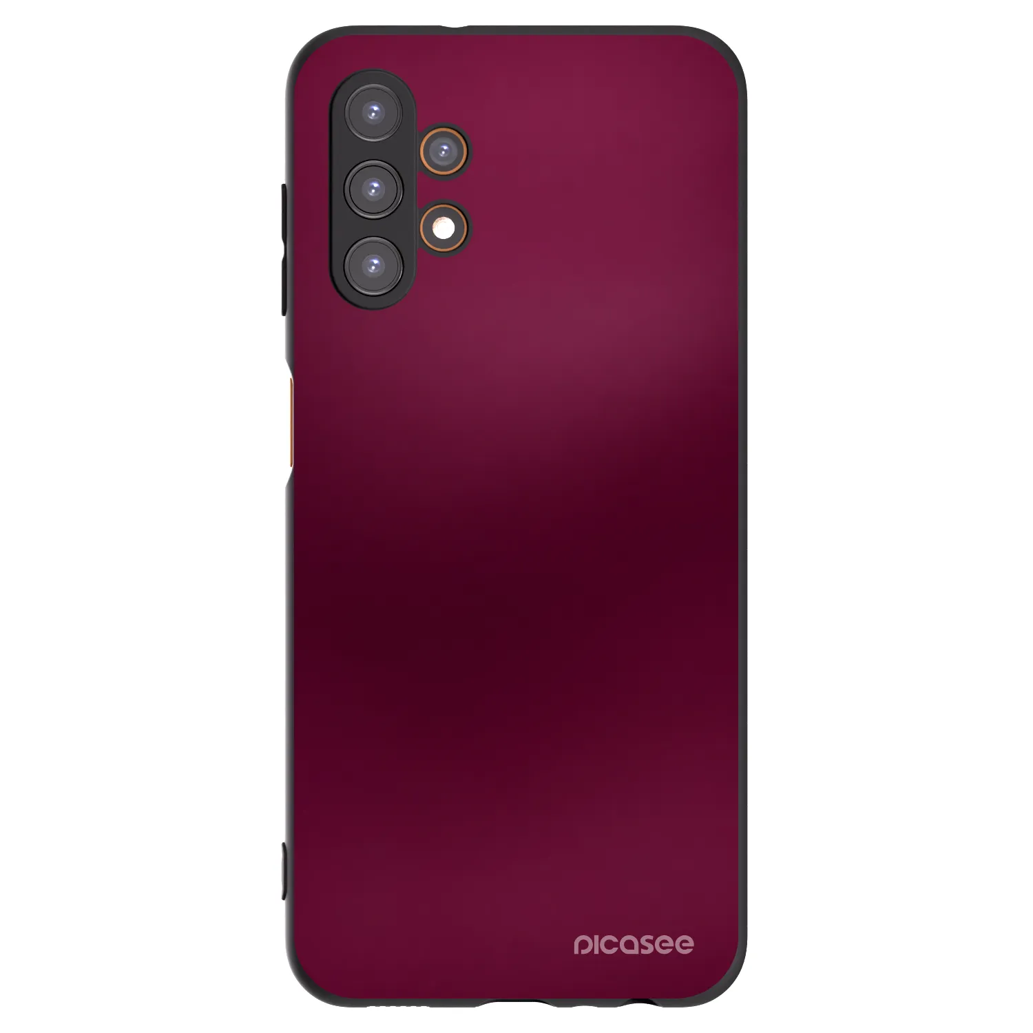 Picasee silikonowe czarne etui na Samsung Galaxy A13 4G A135 - Velvet Bordeaux