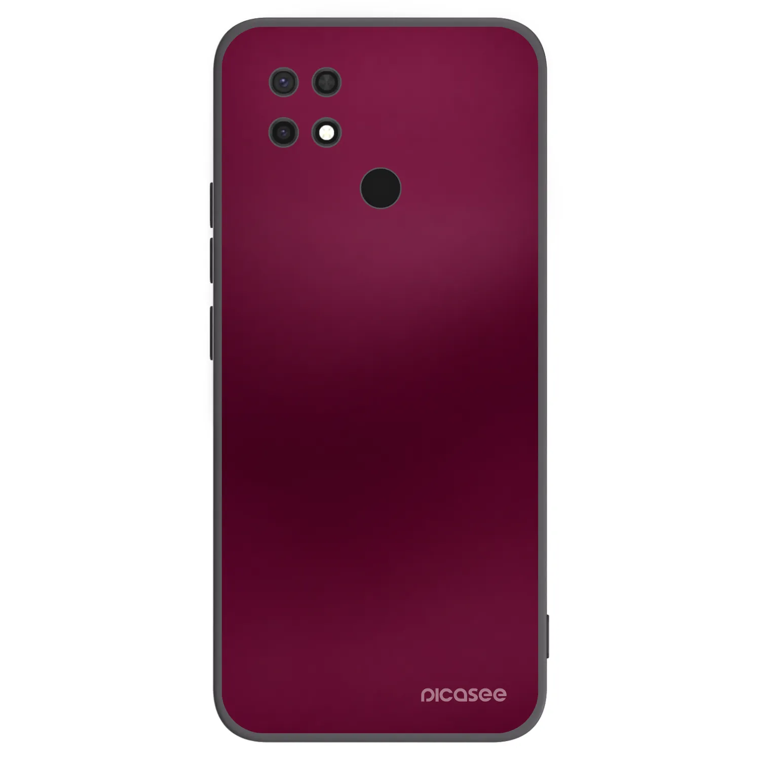 Picasee silikonowe czarne etui na Xiaomi Redmi 10C - Velvet Bordeaux