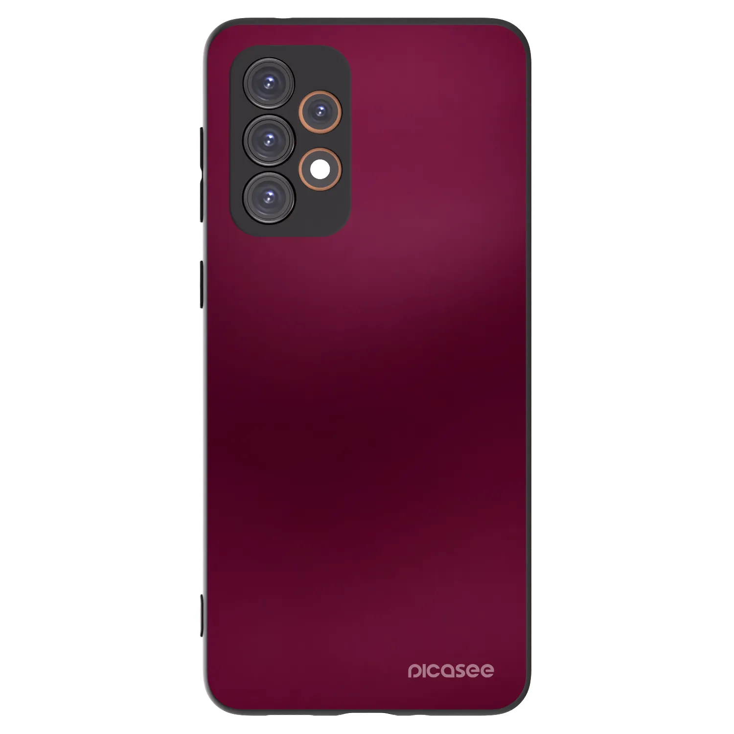 Picasee silikonowe czarne etui na Samsung Galaxy A33 5G A336 - Velvet Bordeaux