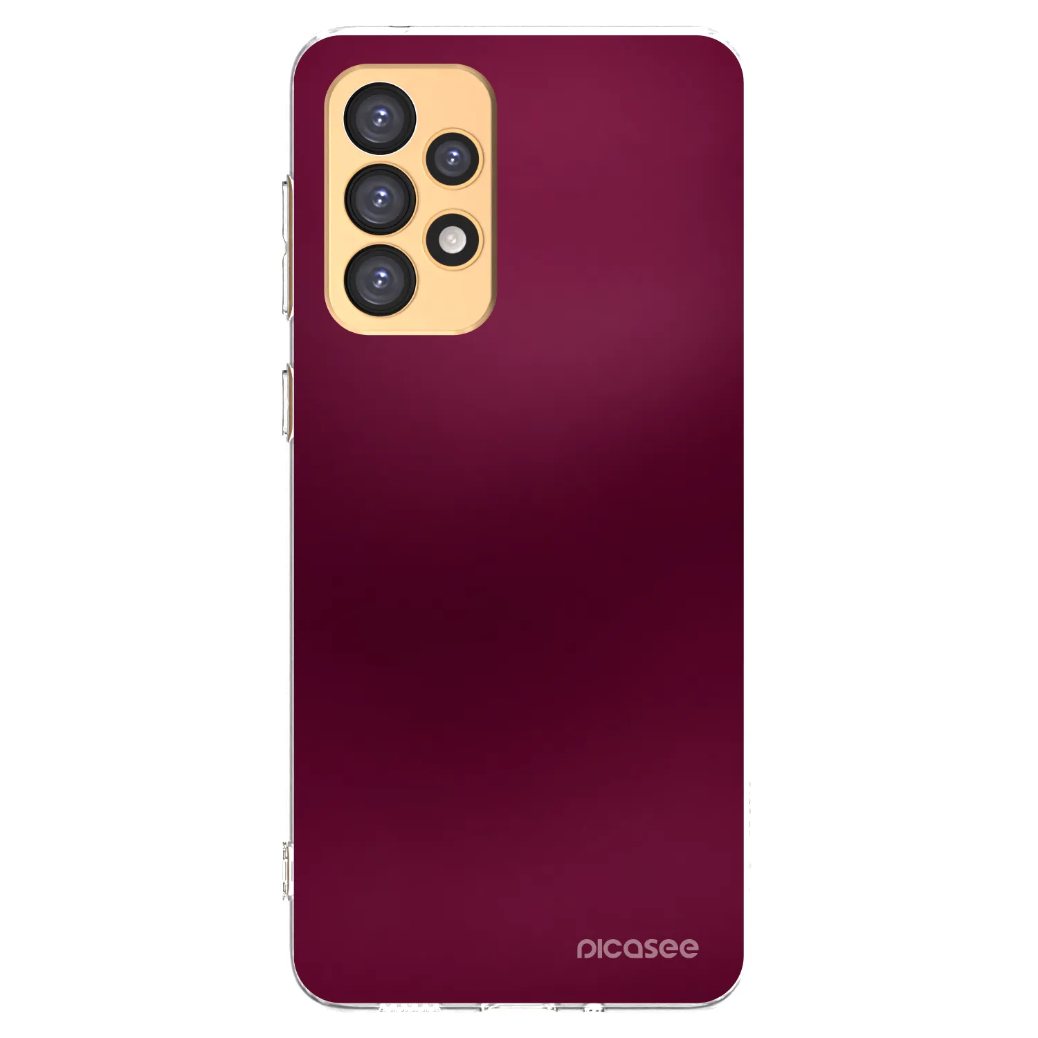 Picasee silikonowe przeźroczyste etui na Samsung Galaxy A33 5G A336 - Velvet Bordeaux