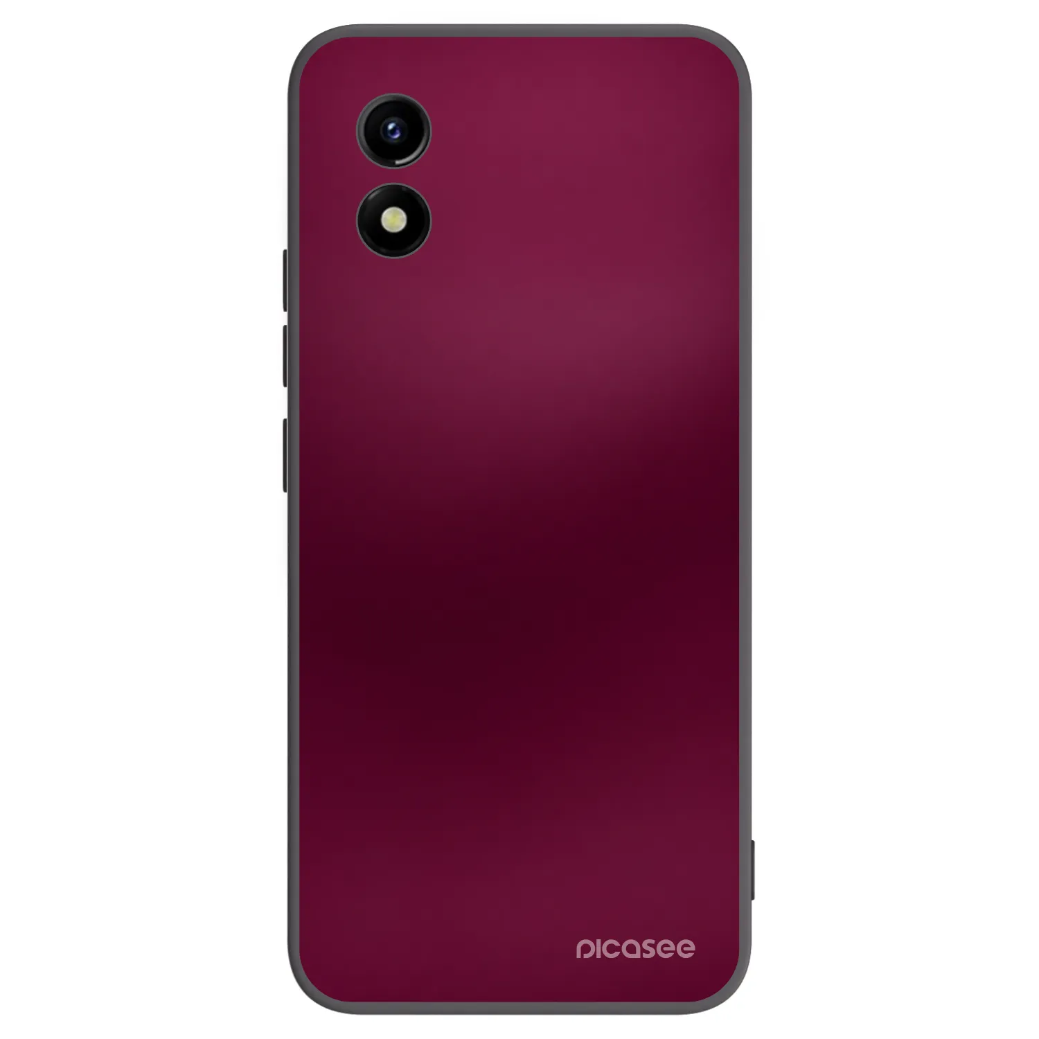 Picasee silikonowe czarne etui na Vivo Y01 - Velvet Bordeaux