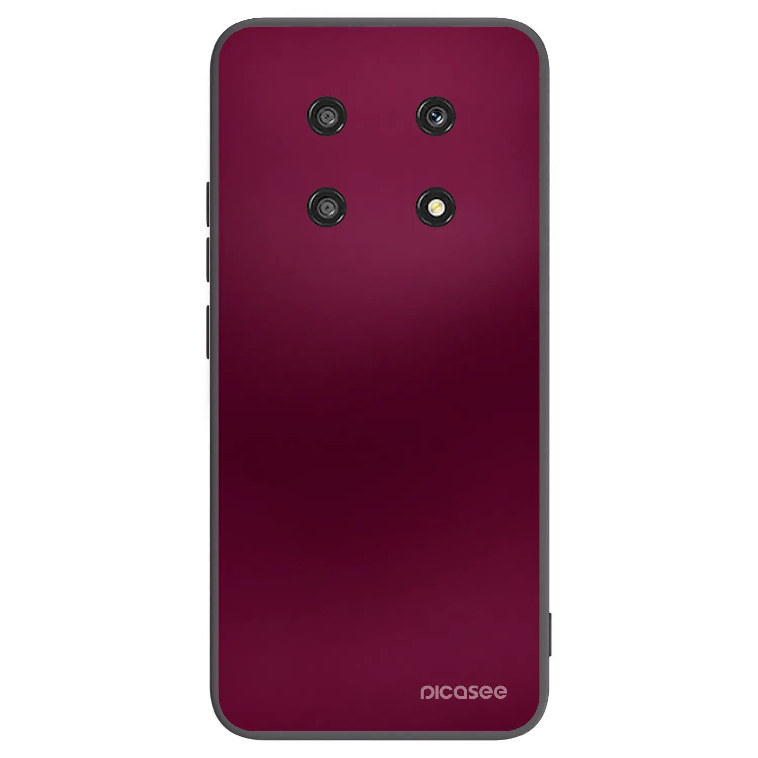 Picasee silikonowe czarne etui na Honor Magic4 Lite 5G - Velvet Bordeaux