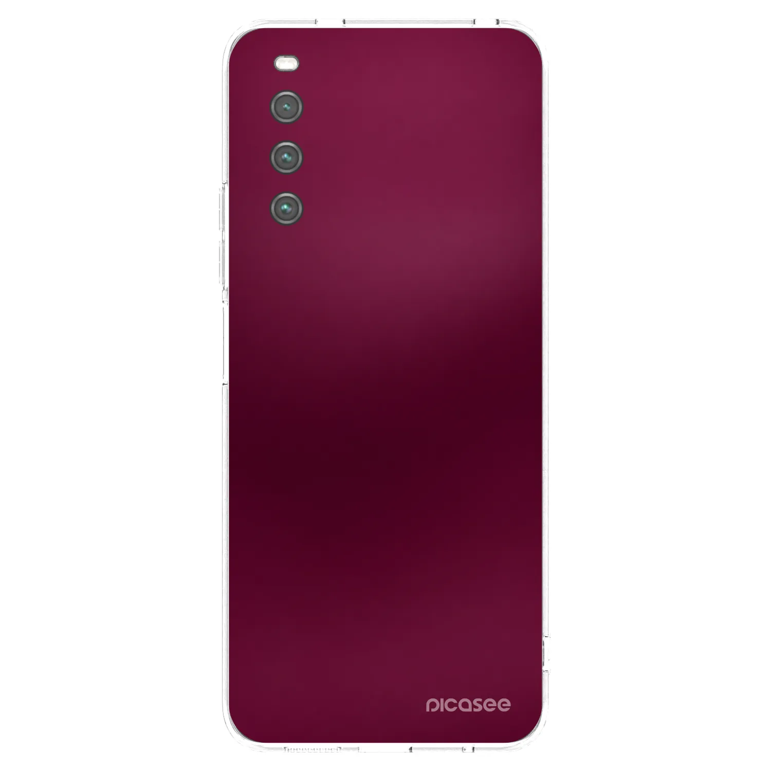 Picasee silikonowe przeźroczyste etui na Sony Xperia 10 IV 5G - Velvet Bordeaux