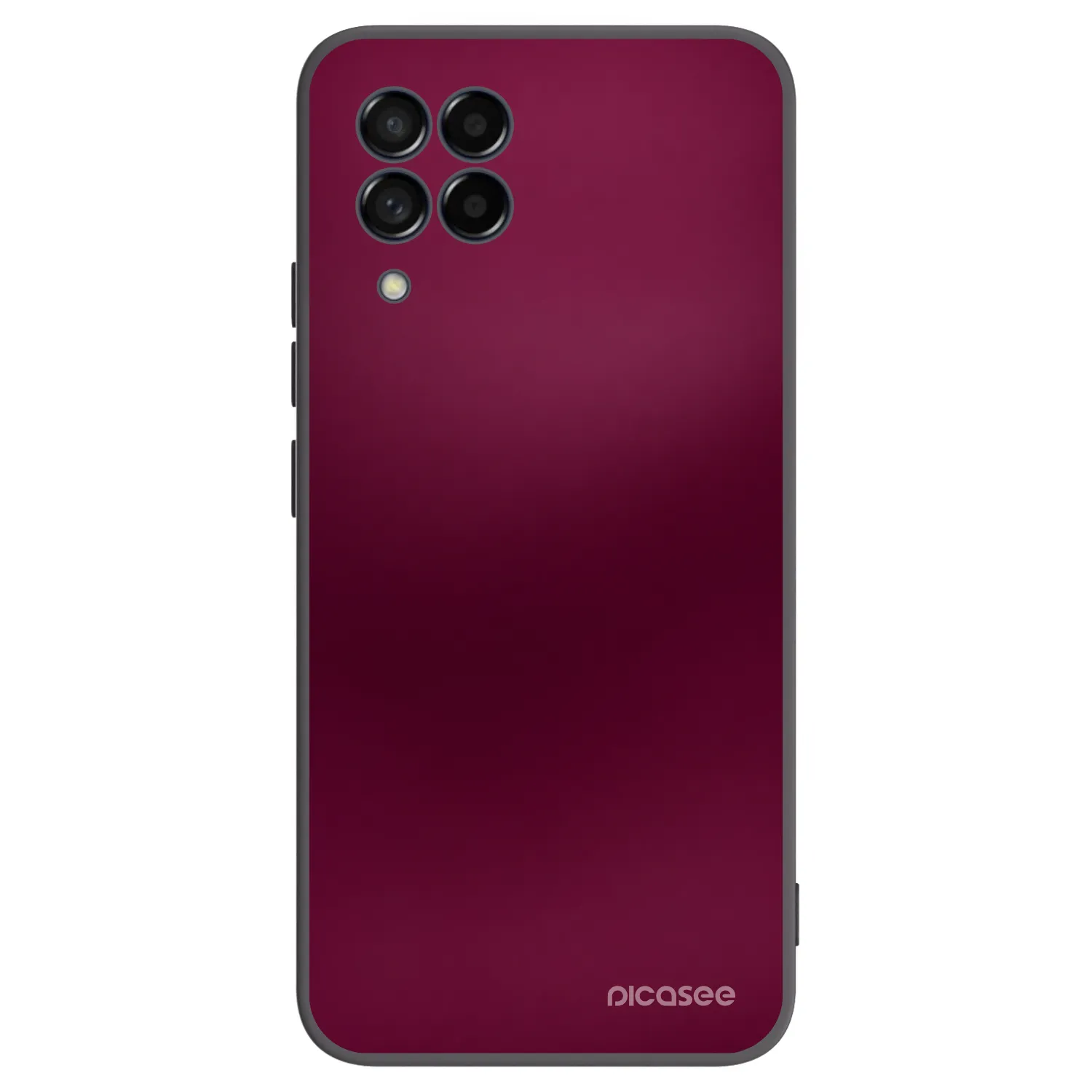 Picasee silikonowe czarne etui na Samsung Galaxy M53 5G - Velvet Bordeaux