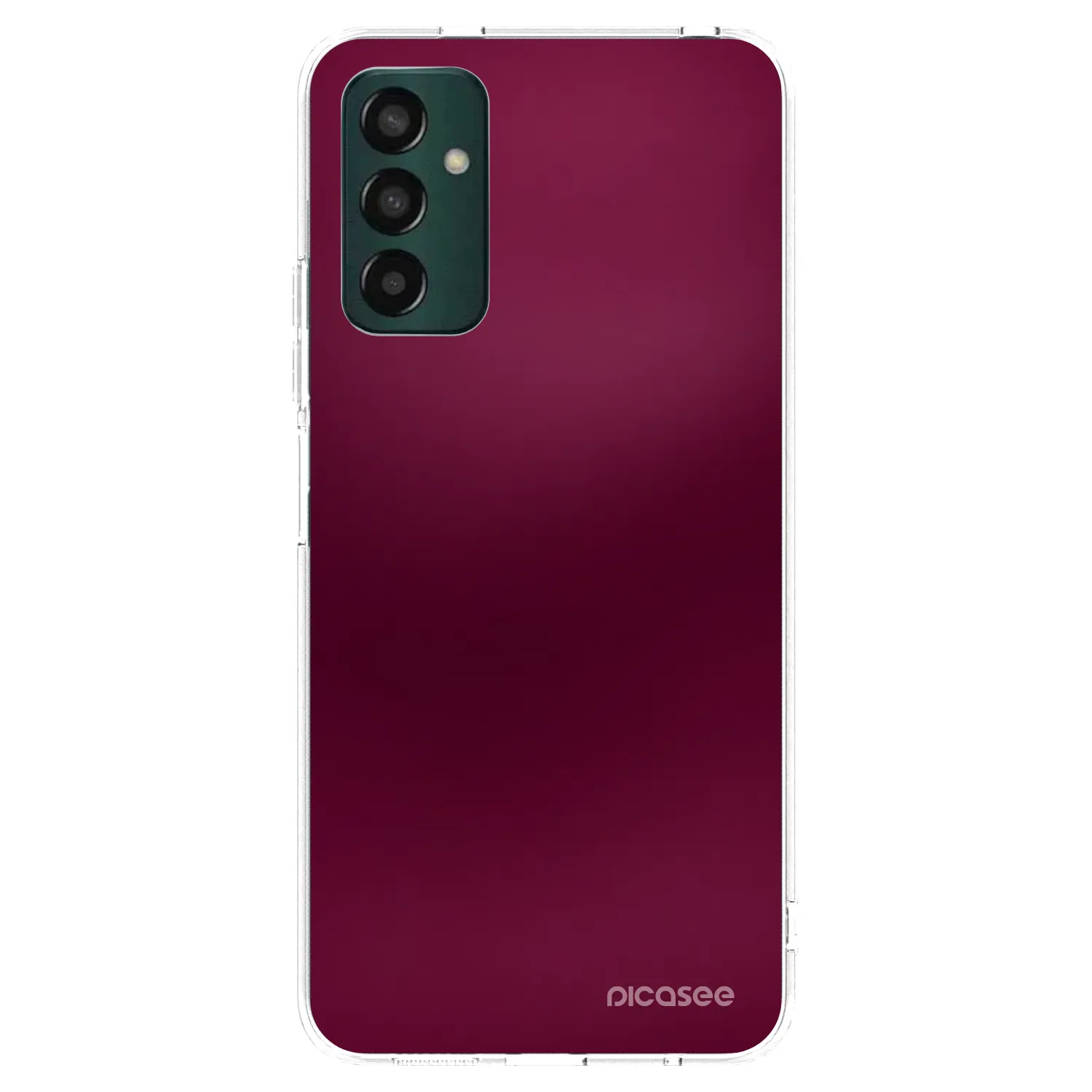 Picasee silikonowe przeźroczyste etui na Samsung Galaxy M13 M135F - Velvet Bordeaux