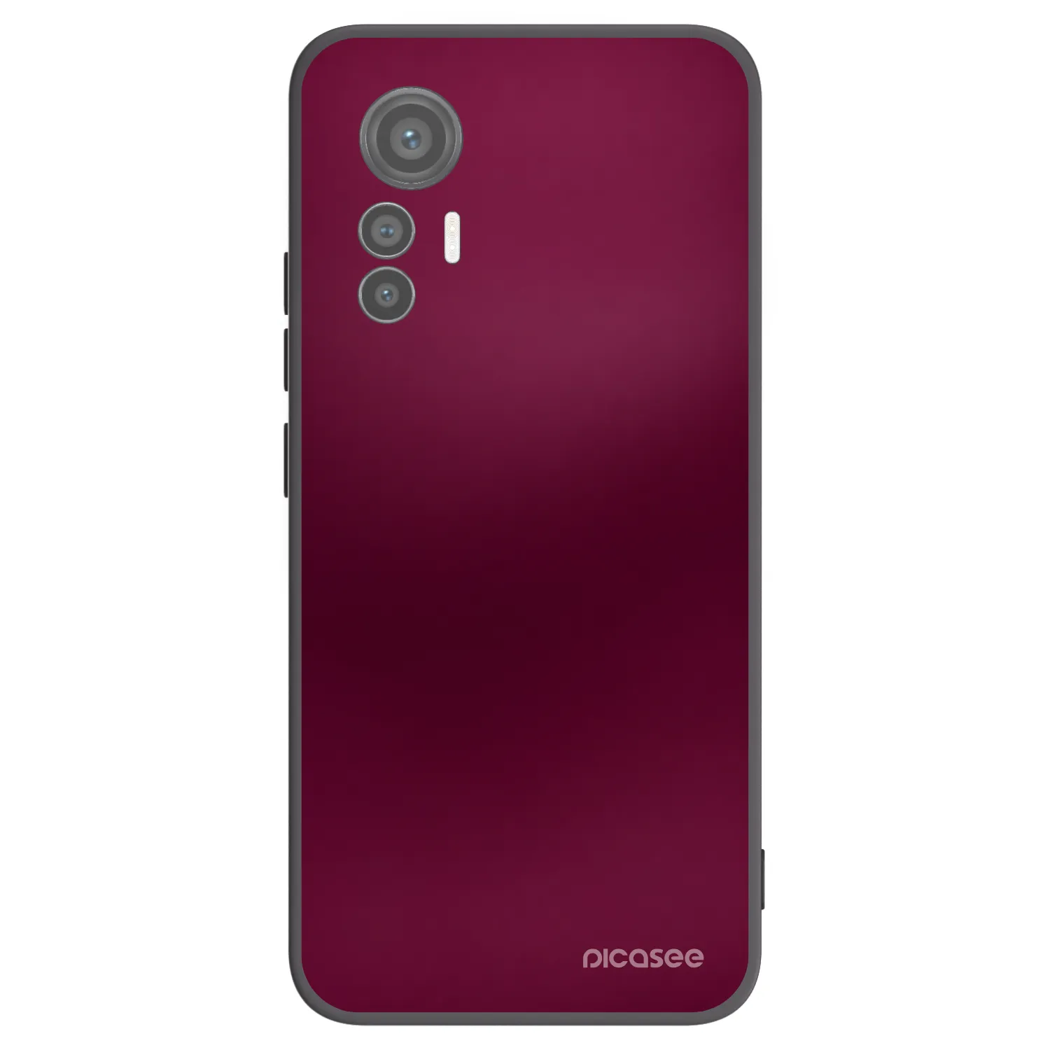 Picasee silikonowe czarne etui na Xiaomi 12 Lite - Velvet Bordeaux