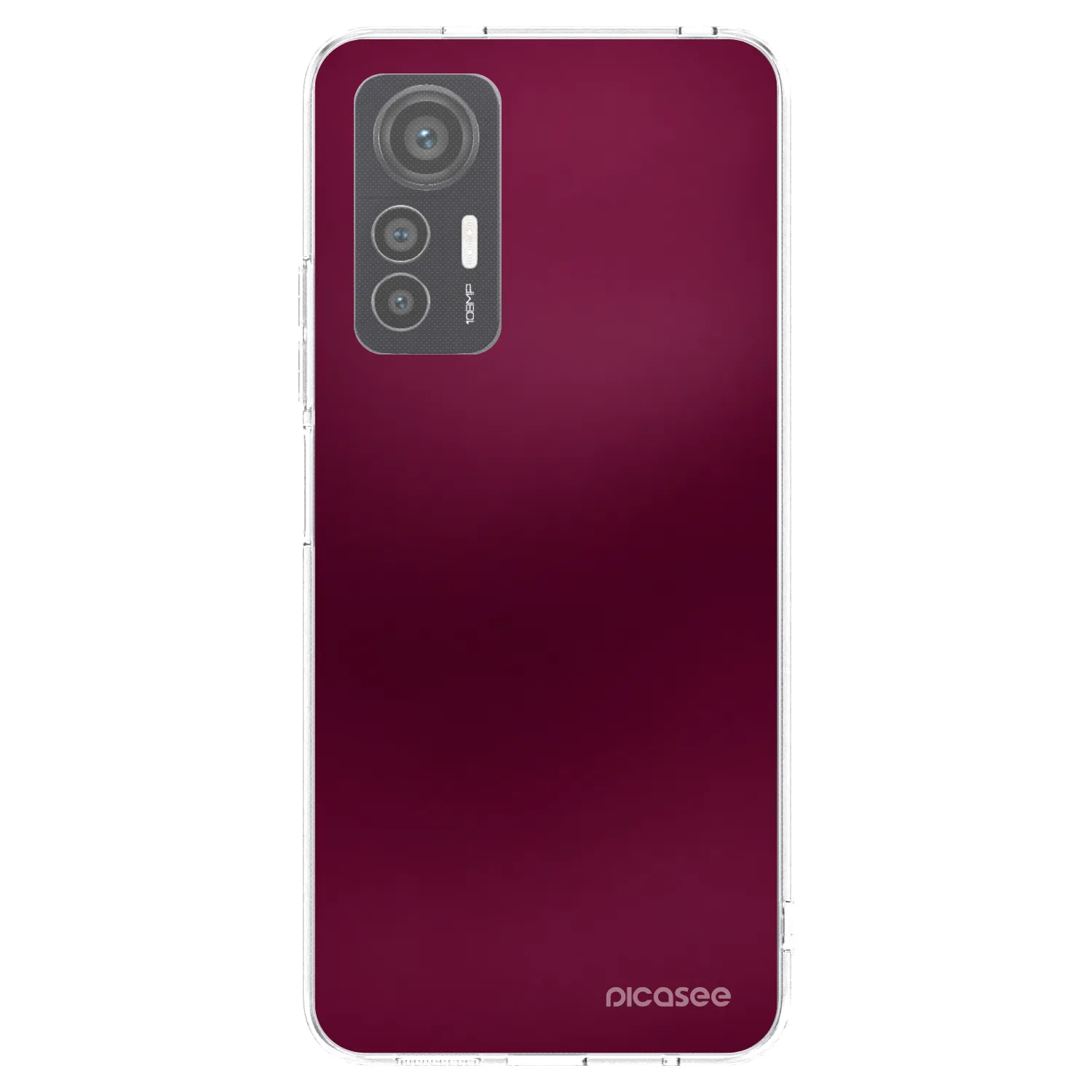 Picasee silikonowe przeźroczyste etui na Xiaomi 12 Lite - Velvet Bordeaux