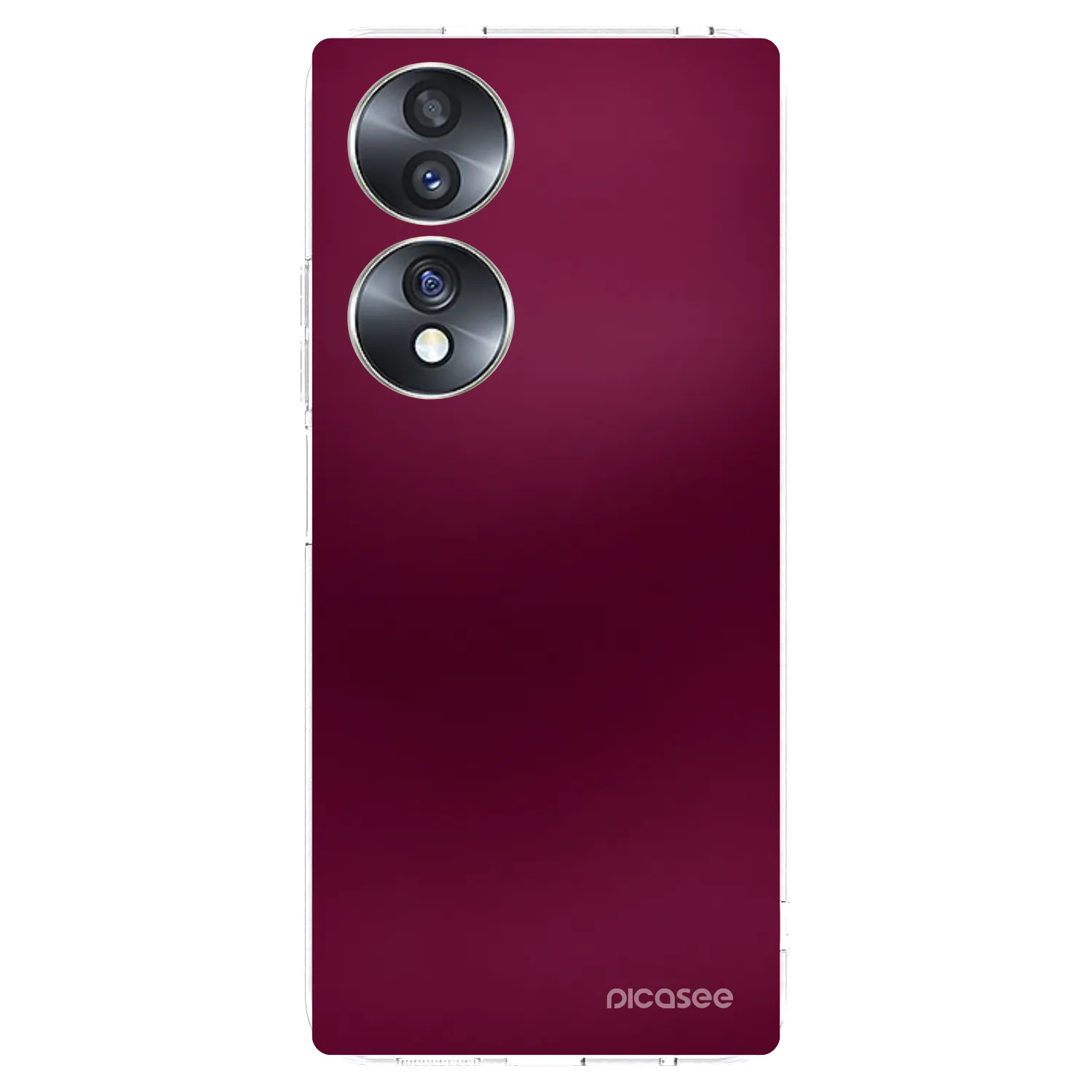 Picasee silikonowe przeźroczyste etui na Honor 70 - Velvet Bordeaux