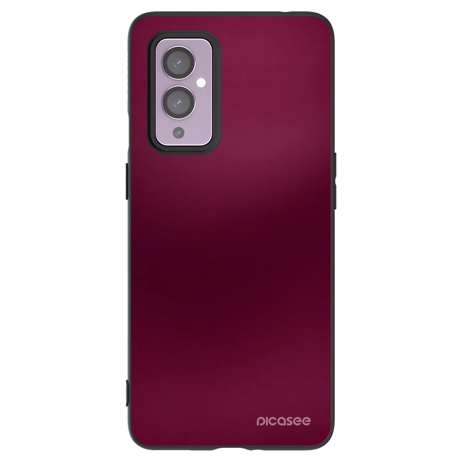 Picasee silikonowe czarne etui na OnePlus 9 - Velvet Bordeaux