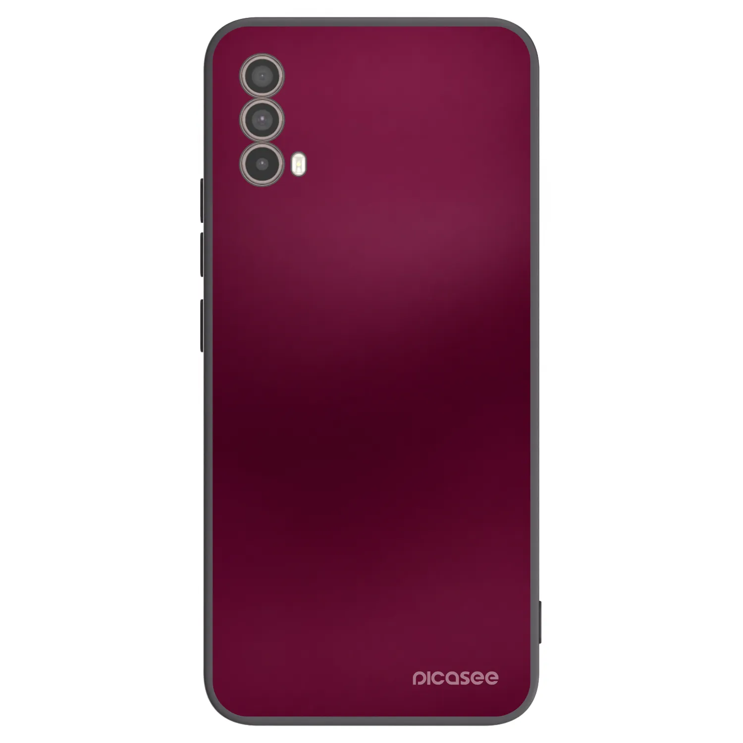 Picasee silikonowe czarne etui na Motorola Moto E40 - Velvet Bordeaux