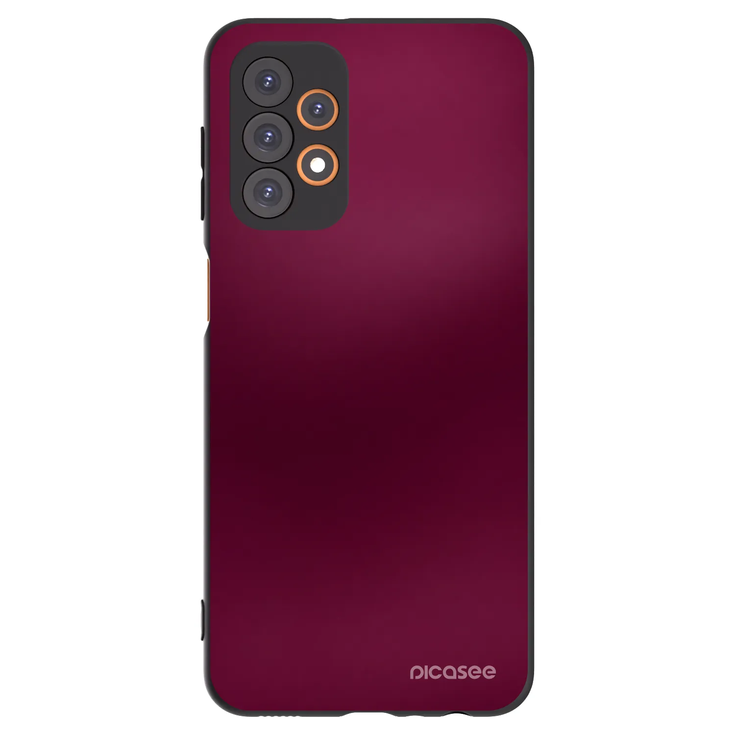 Picasee silikonowe czarne etui na Samsung Galaxy A23 A236B 5G - Velvet Bordeaux
