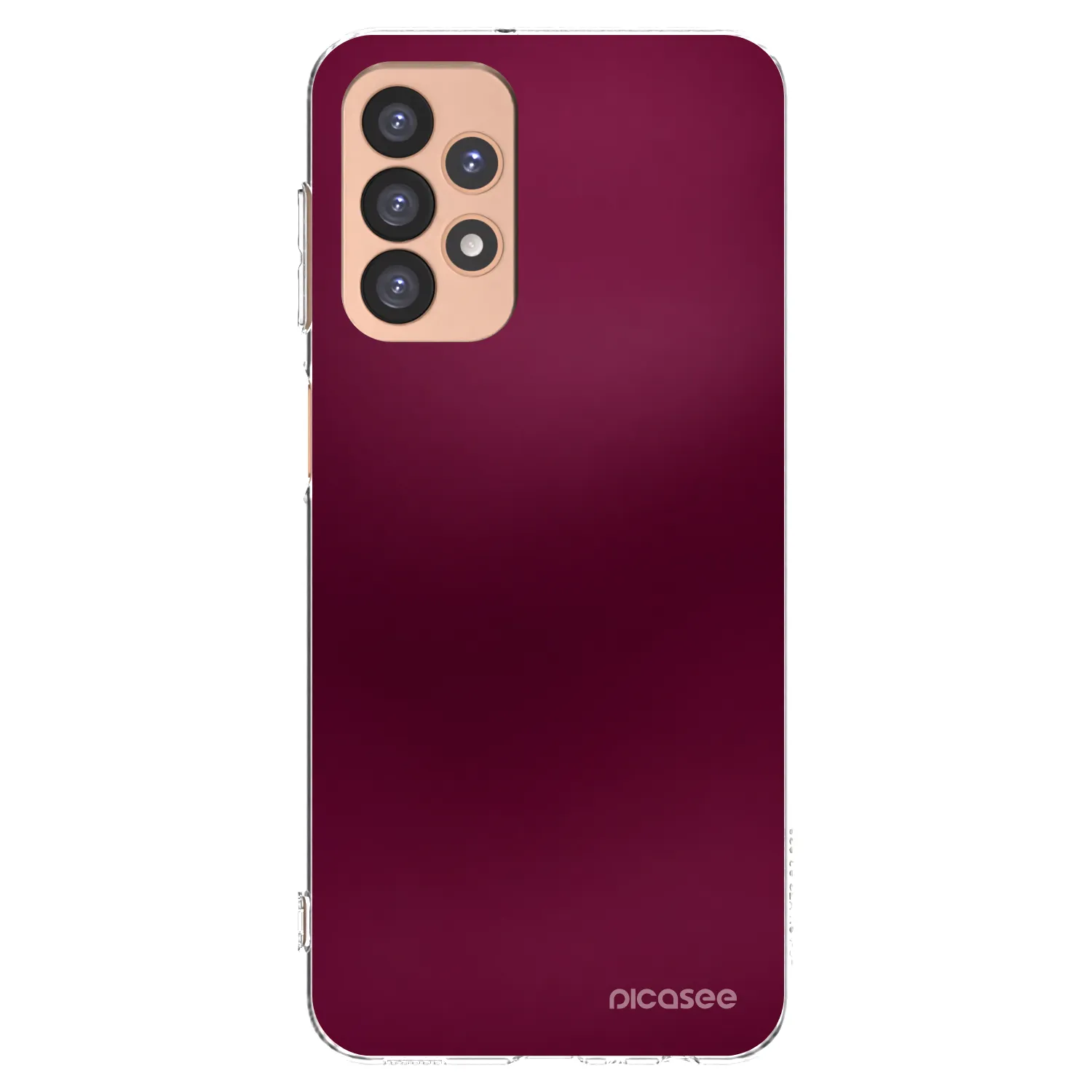 Picasee silikonowe przeźroczyste etui na Samsung Galaxy A23 A236B 5G - Velvet Bordeaux
