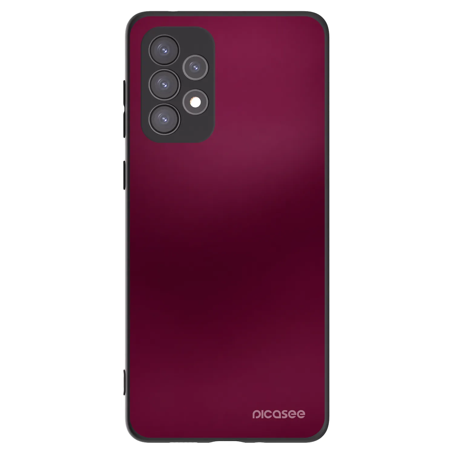 Picasee silikonowe czarne etui na Samsung Galaxy A73 5G - Velvet Bordeaux