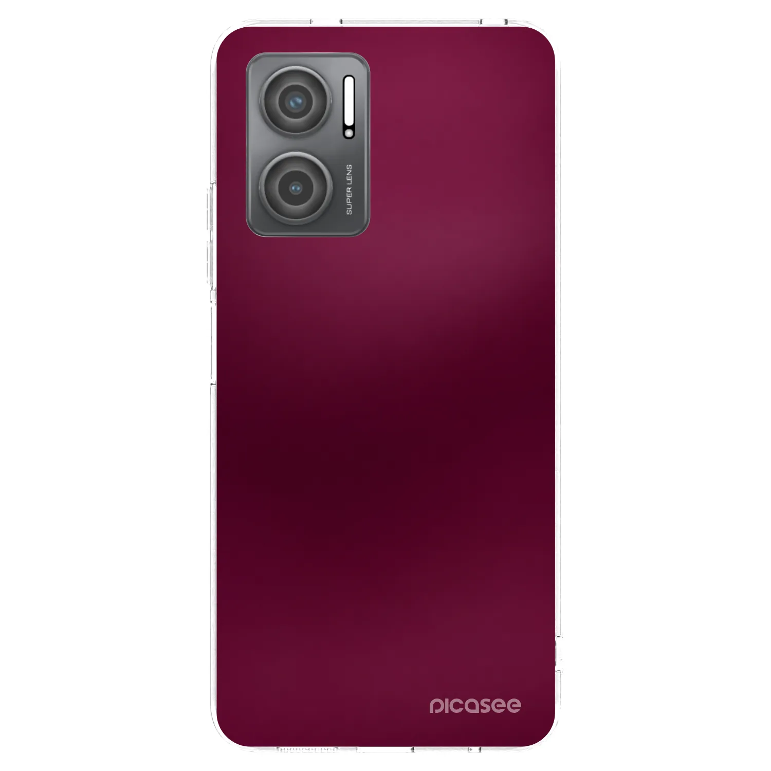 Picasee silikonowe przeźroczyste etui na Xiaomi Redmi 10 5G - Velvet Bordeaux