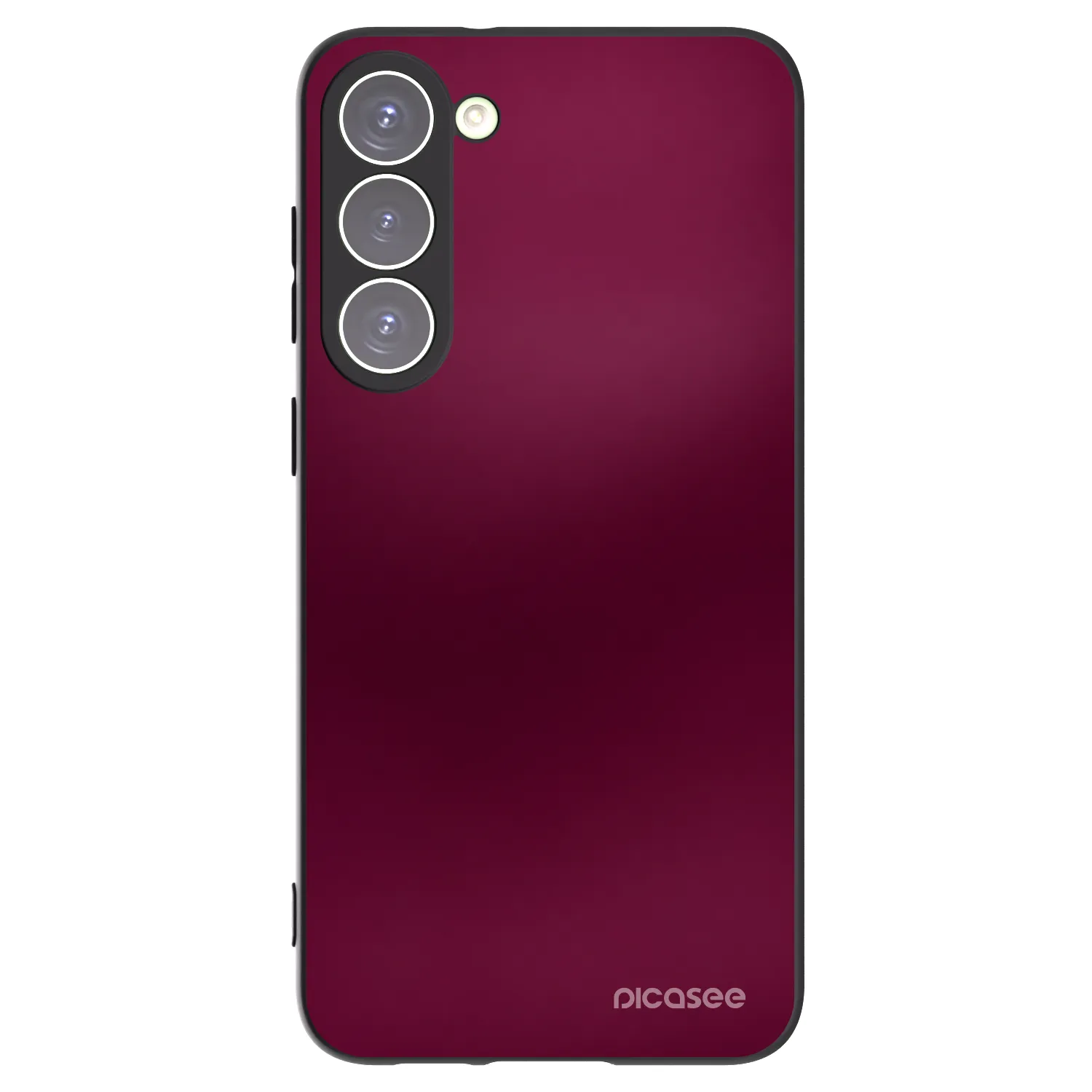 Picasee silikonowe czarne etui na Samsung Galaxy S23+ 5G - Velvet Bordeaux
