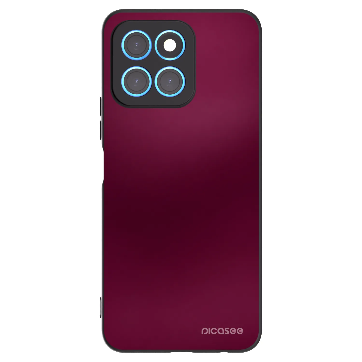 Picasee silikonowe czarne etui na Honor X6 - Velvet Bordeaux