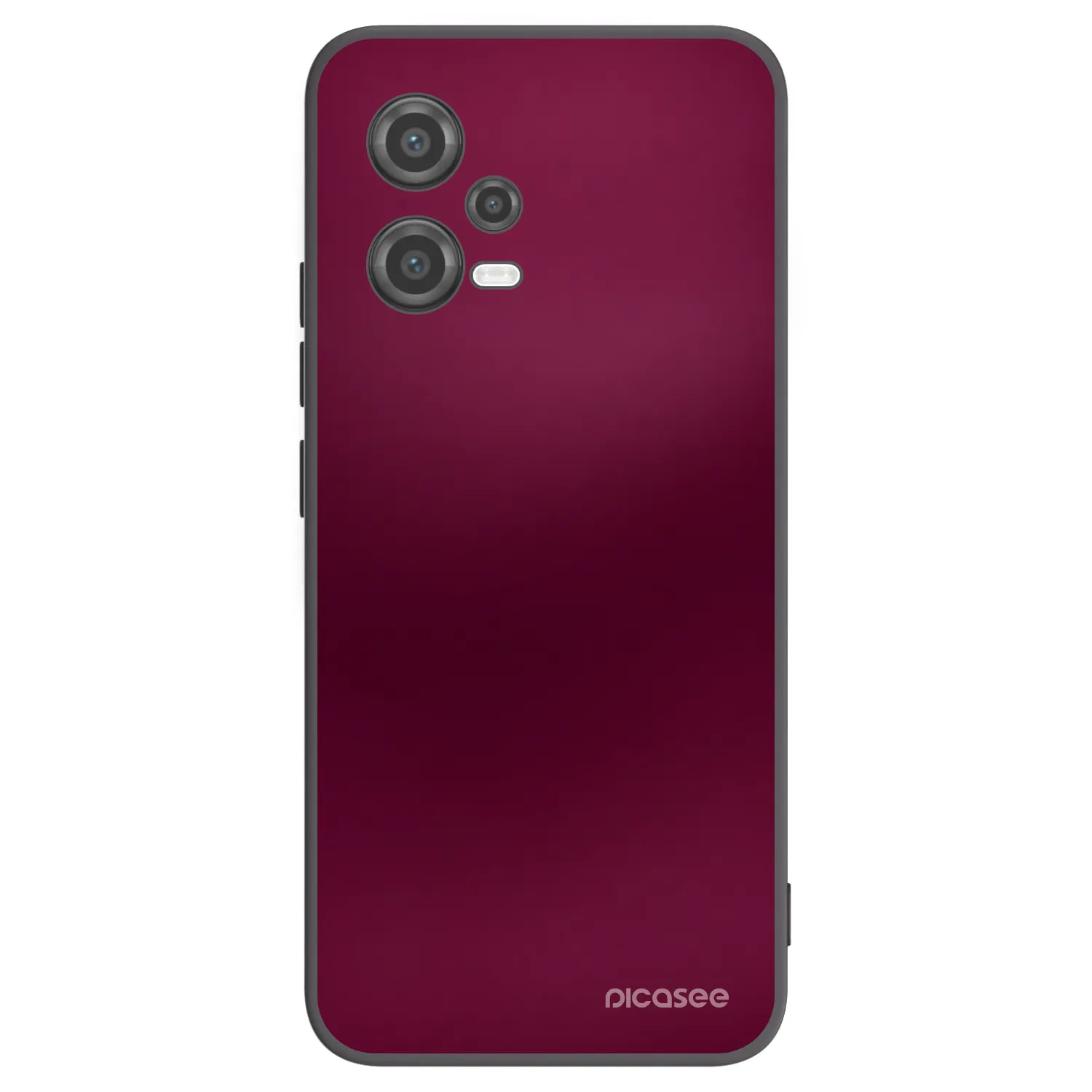 Picasee silikonowe czarne etui na Xiaomi Poco X5 - Velvet Bordeaux