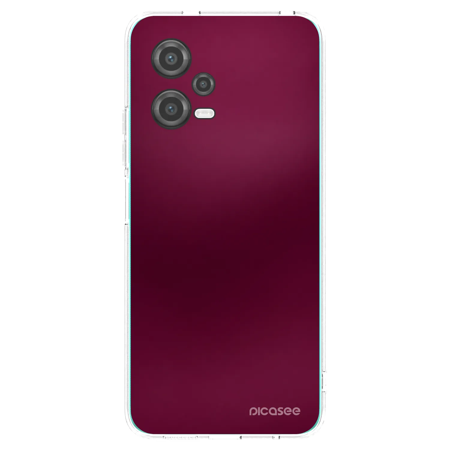 Picasee silikonowe przeźroczyste etui na Xiaomi Poco X5 - Velvet Bordeaux