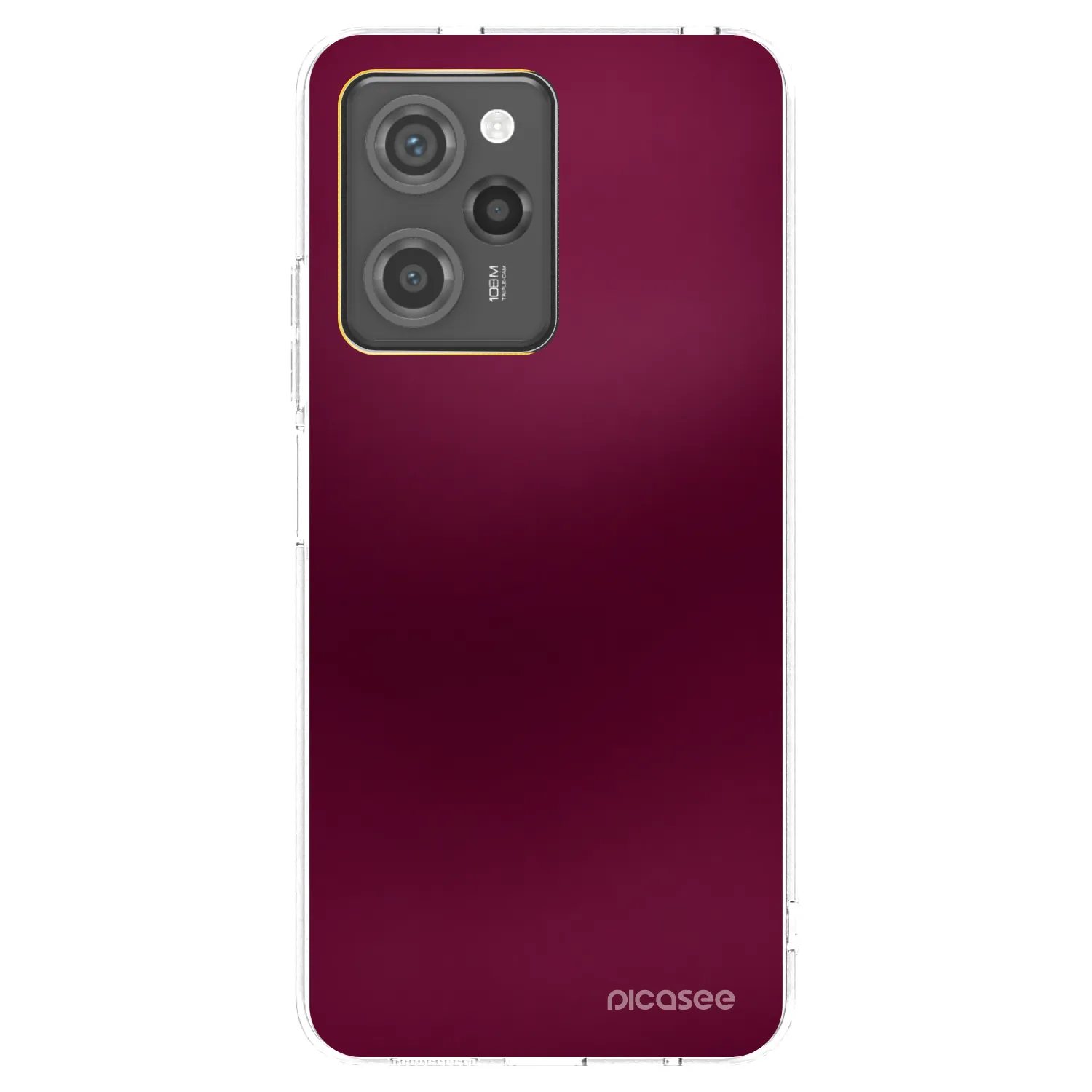 Picasee silikonowe czarne etui na Xiaomi Poco X5 Pro - Velvet Bordeaux