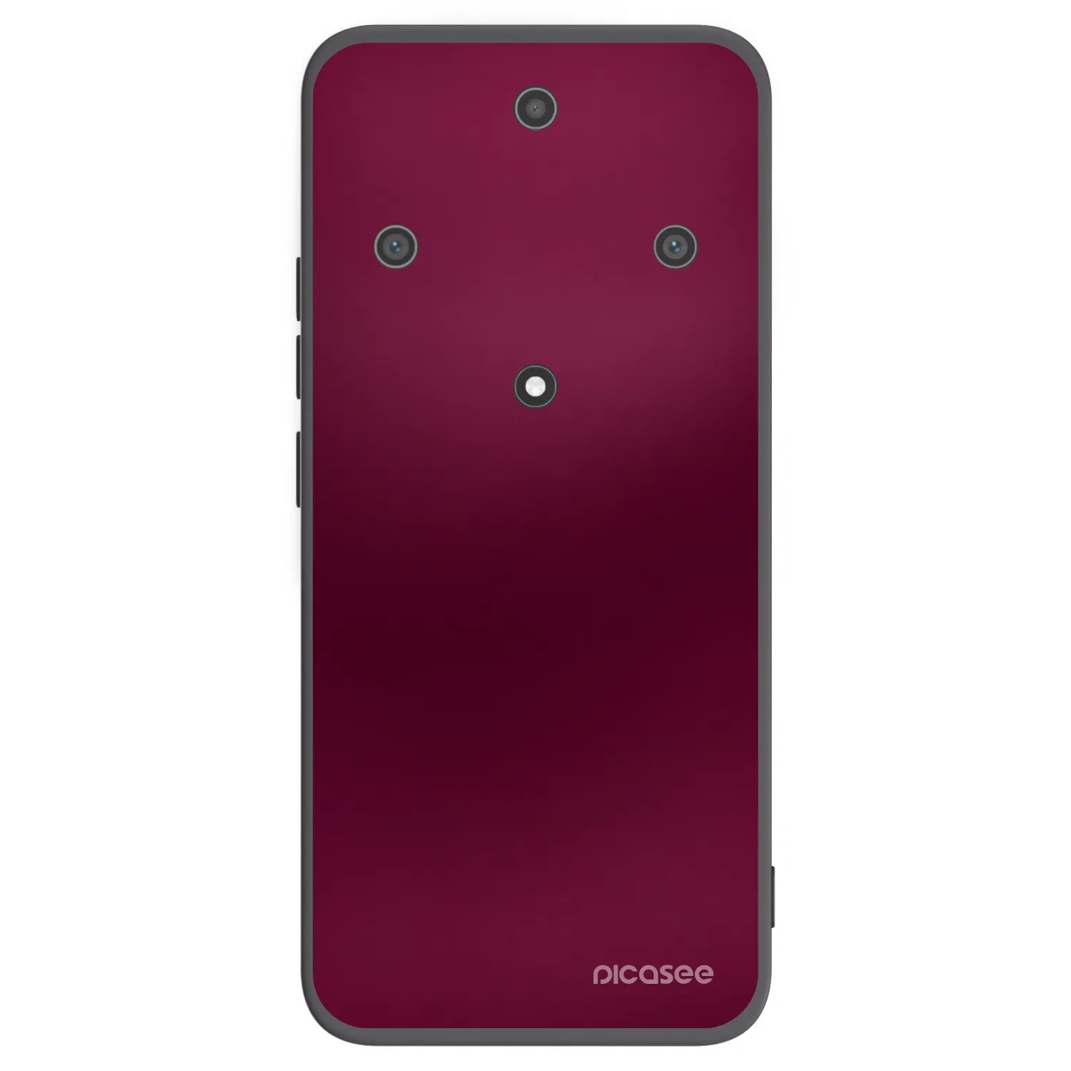 Picasee silikonowe czarne etui na Honor Magic5 Lite 5G - Velvet Bordeaux