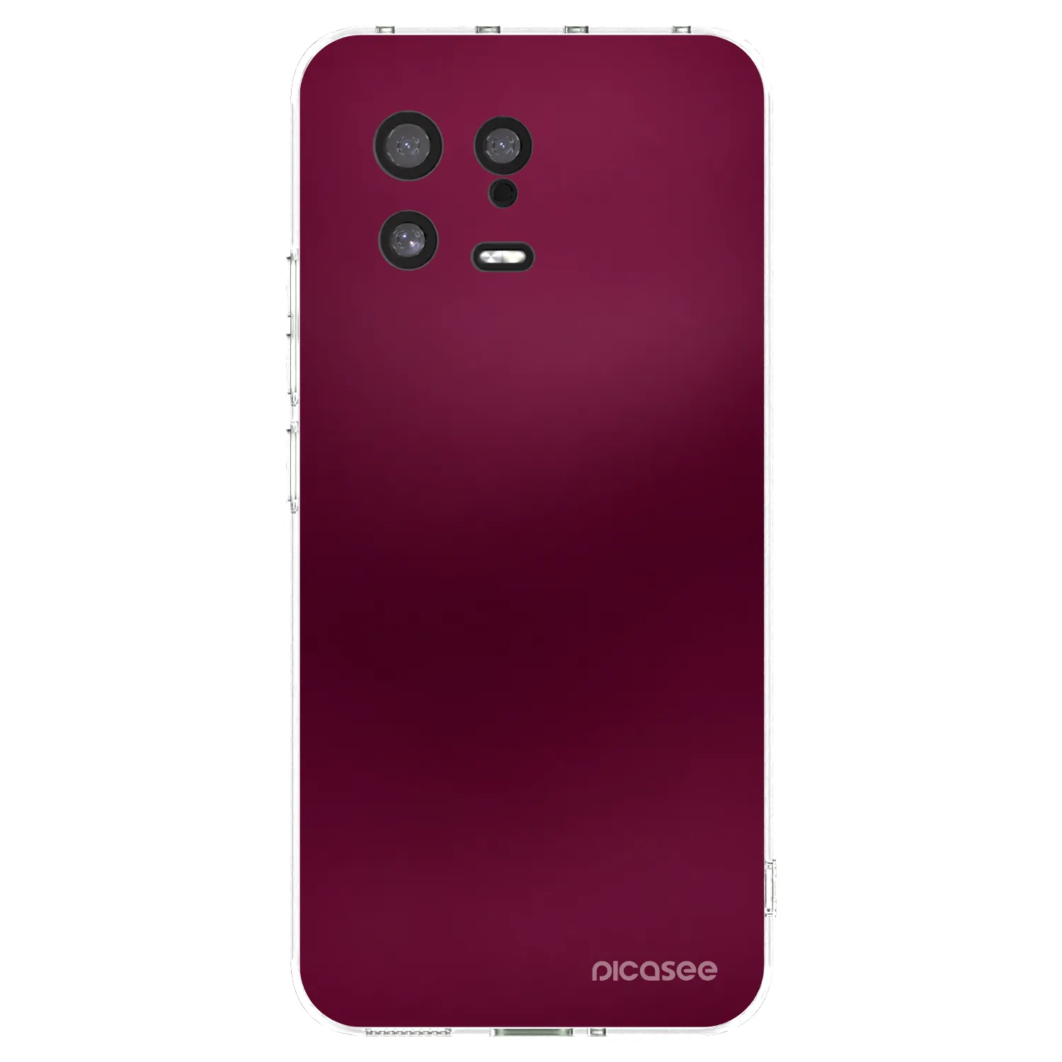 Picasee silikonowe przeźroczyste etui na Xiaomi 13 - Velvet Bordeaux