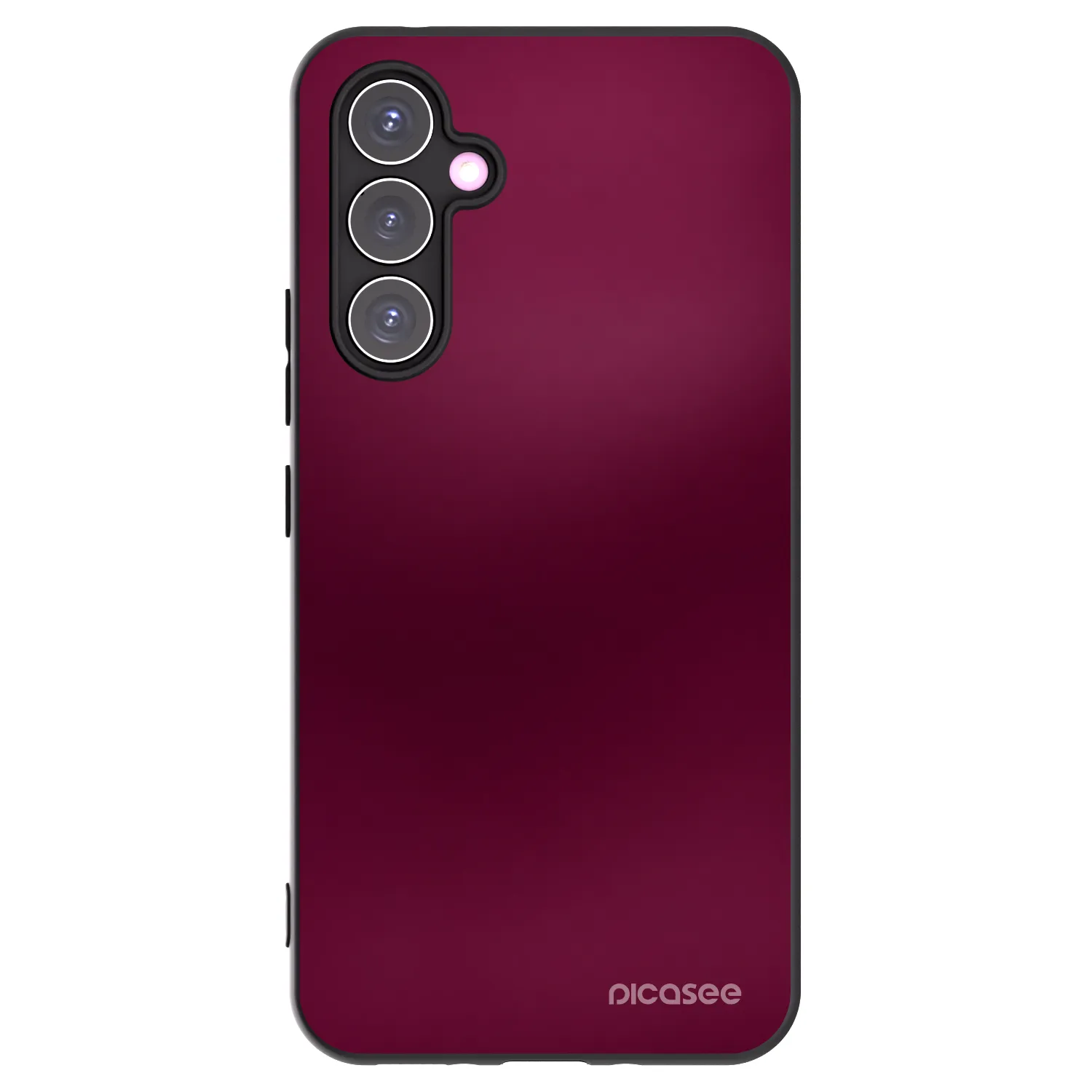Picasee silikonowe czarne etui na Samsung Galaxy A54 5G A546B - Velvet Bordeaux