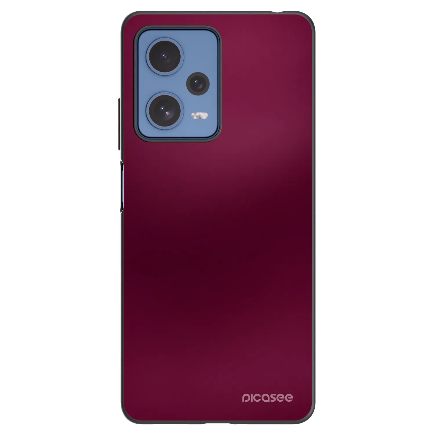 Picasee silikonowe czarne etui na Xiaomi Redmi Note 12 Pro 5G - Velvet Bordeaux