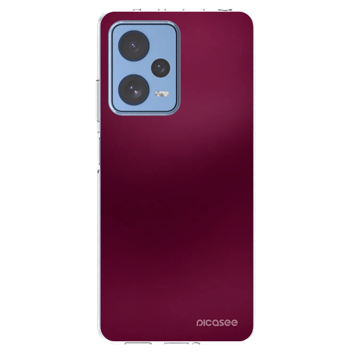 Picasee silikonowe przeźroczyste etui na Xiaomi Redmi Note 12 Pro 5G - Velvet Bordeaux