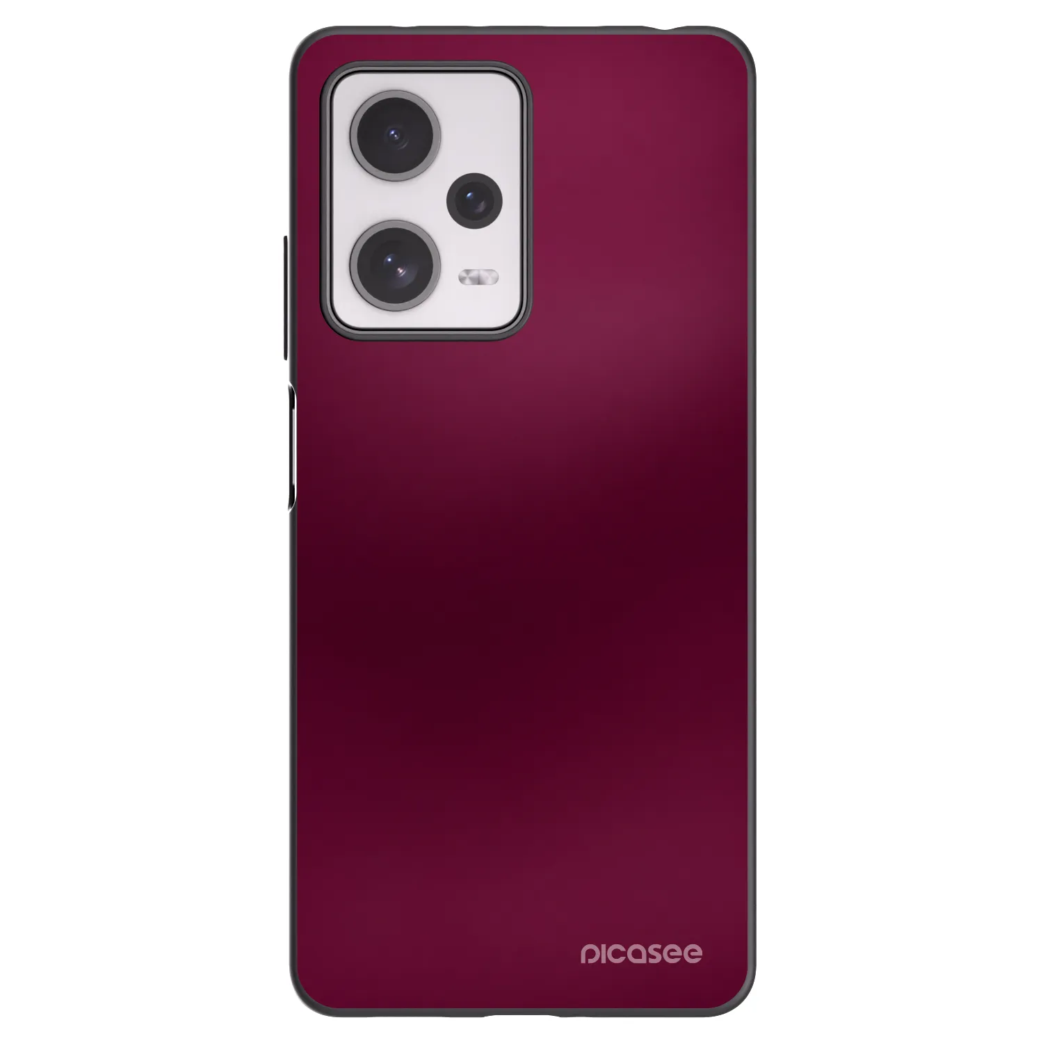 Picasee silikonowe czarne etui na Xiaomi Redmi Note 12 Pro+ 5G - Velvet Bordeaux