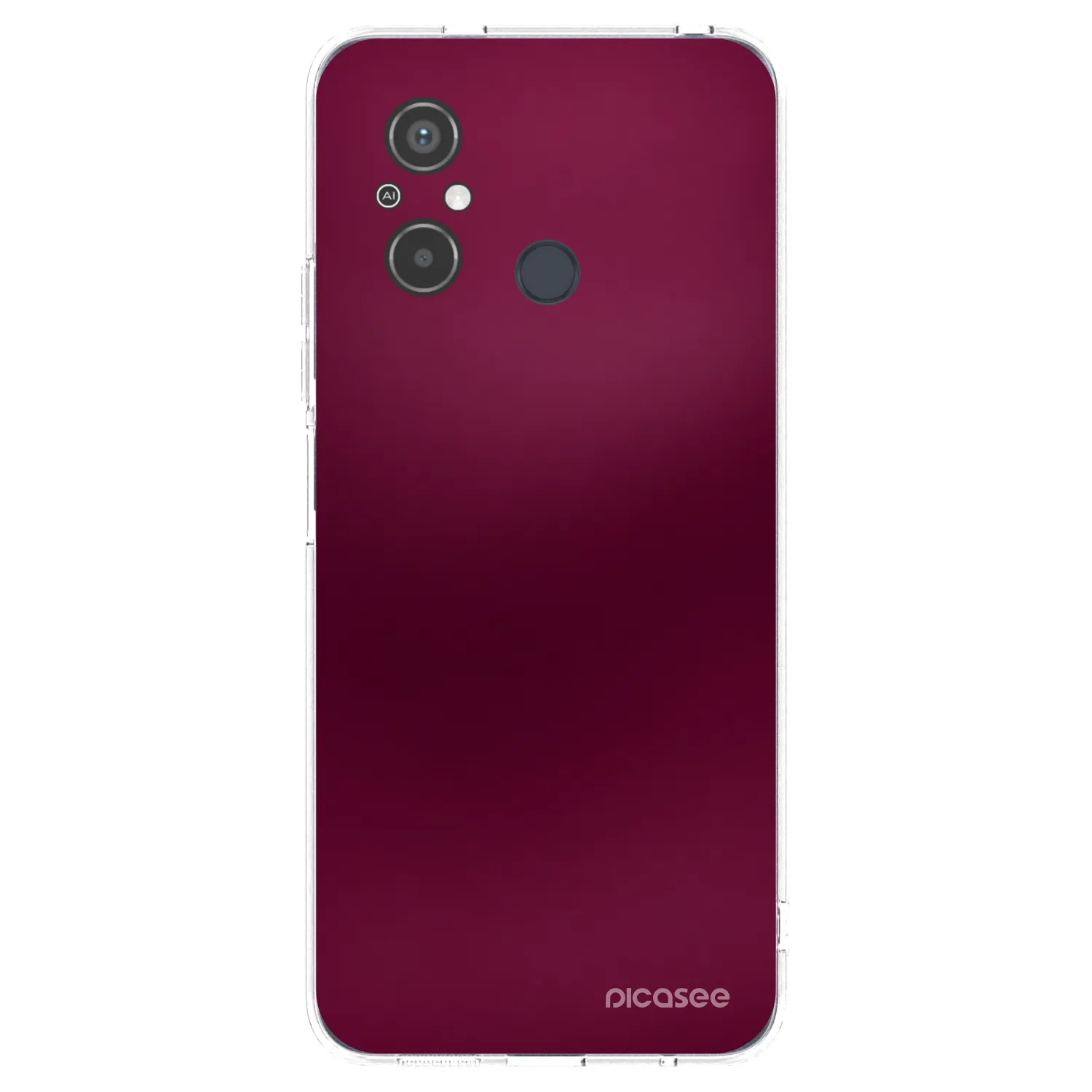 Picasee silikonowe przeźroczyste etui na Xiaomi Redmi 12C - Velvet Bordeaux