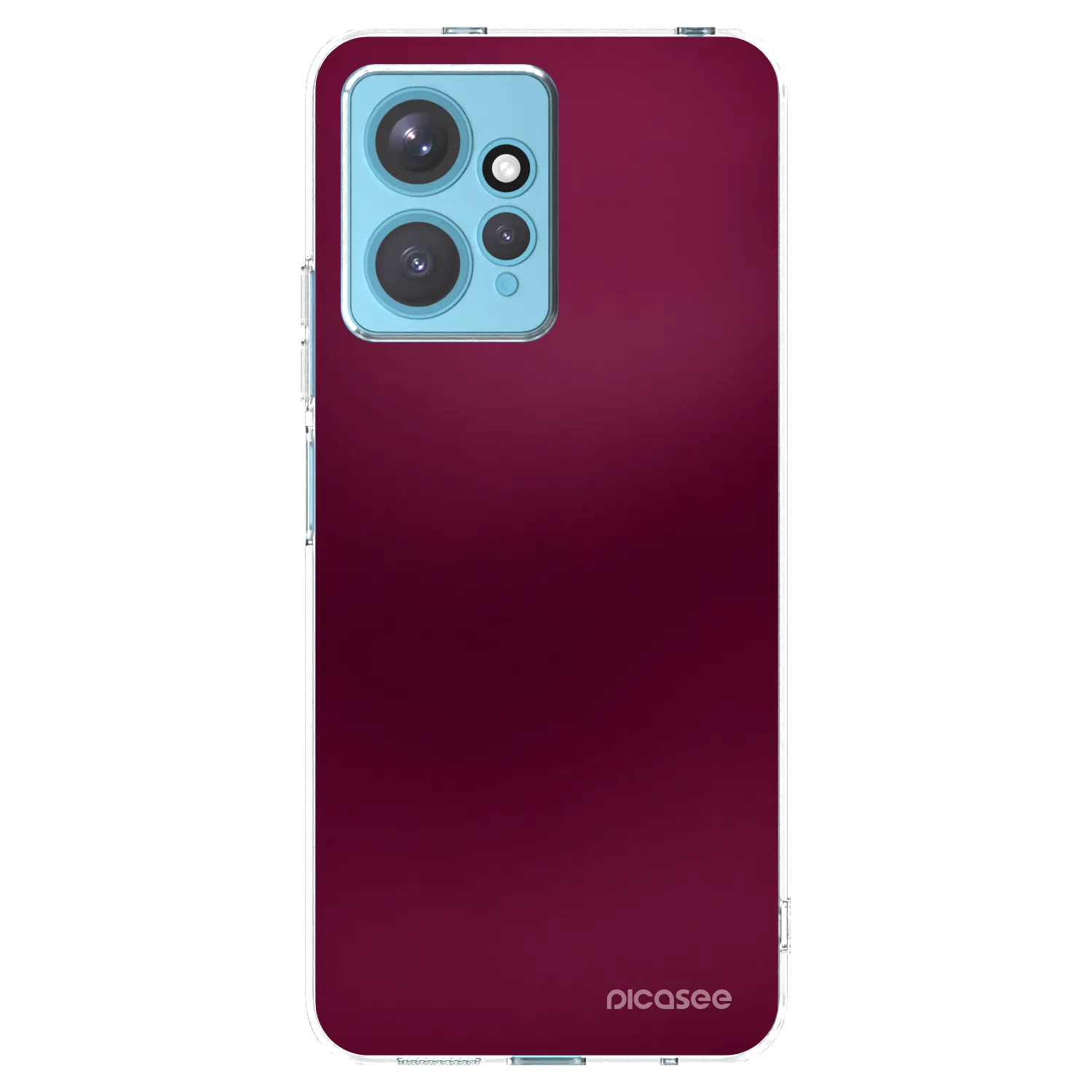 Picasee silikonowe przeźroczyste etui na Xiaomi Redmi Note 12 4G - Velvet Bordeaux