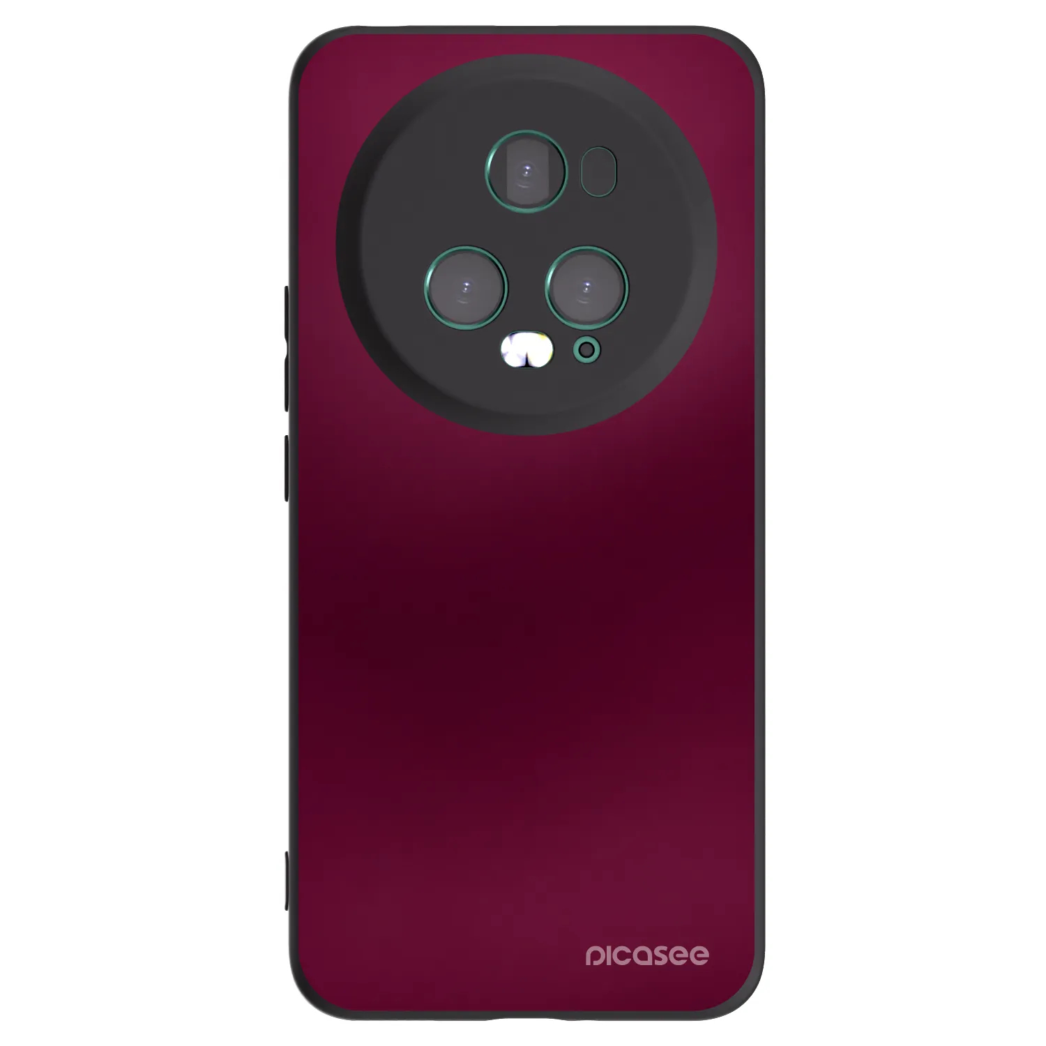 Picasee silikonowe czarne etui na Honor Magic5 Pro - Velvet Bordeaux