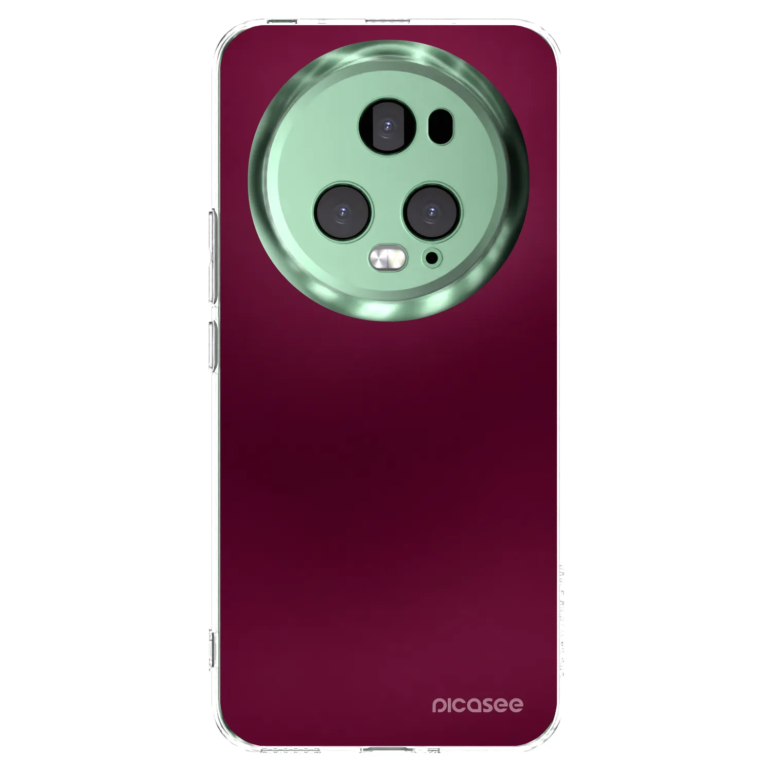 Picasee silikonowe przeźroczyste etui na Honor Magic5 Pro - Velvet Bordeaux