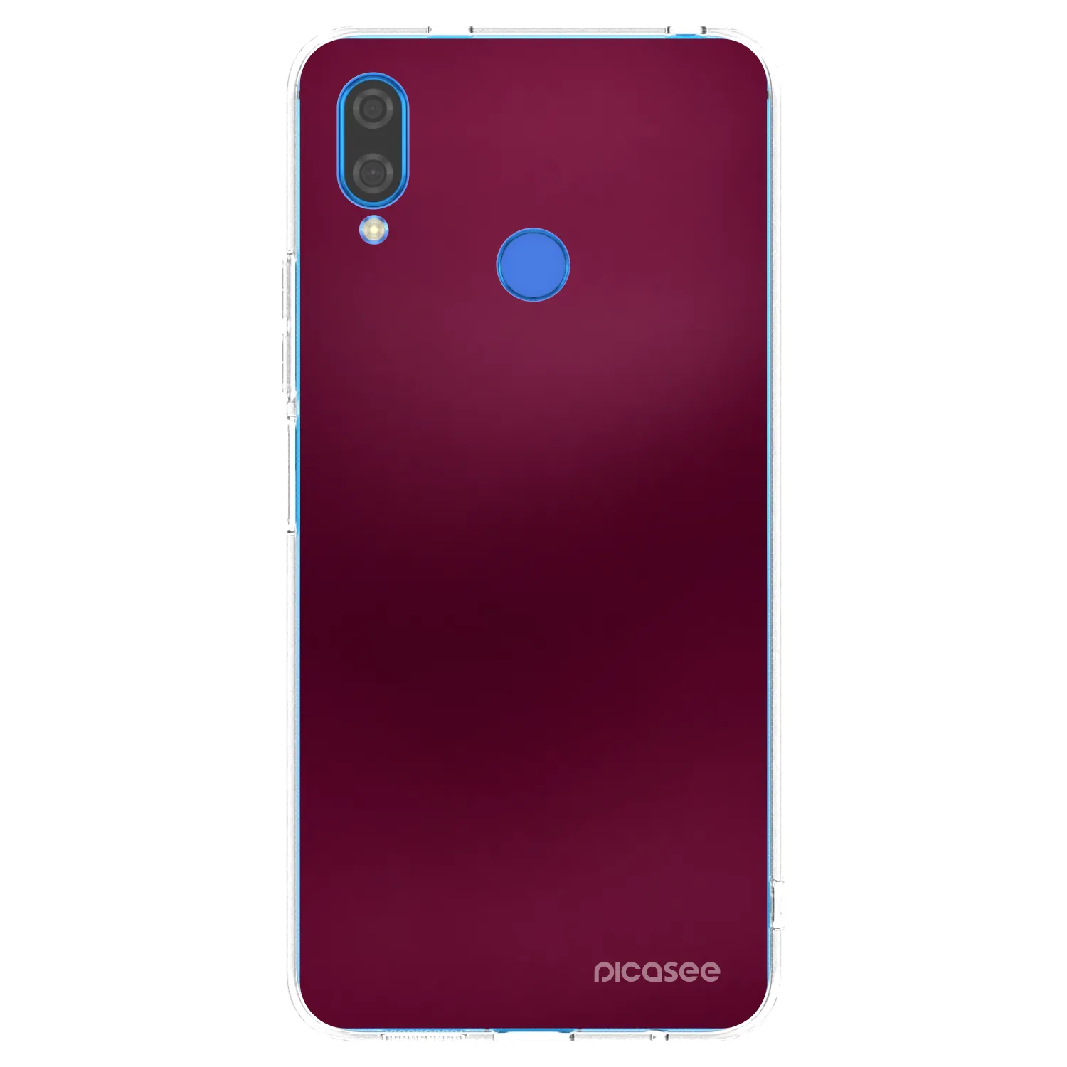 Picasee silikonowe przeźroczyste etui na Huawei Nova 3 - Velvet Bordeaux