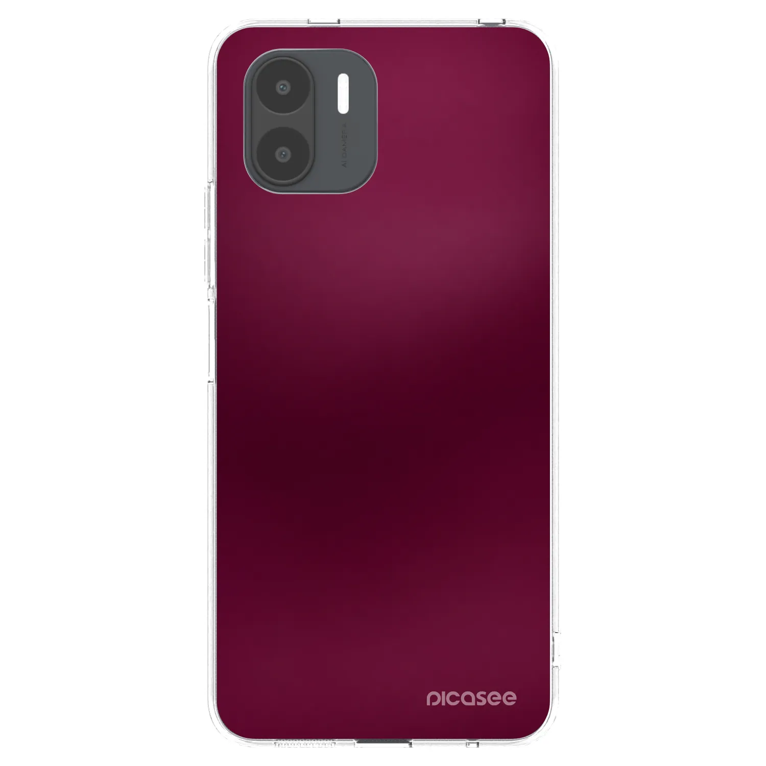 Picasee silikonowe przeźroczyste etui na Xiaomi Redmi A2 - Velvet Bordeaux