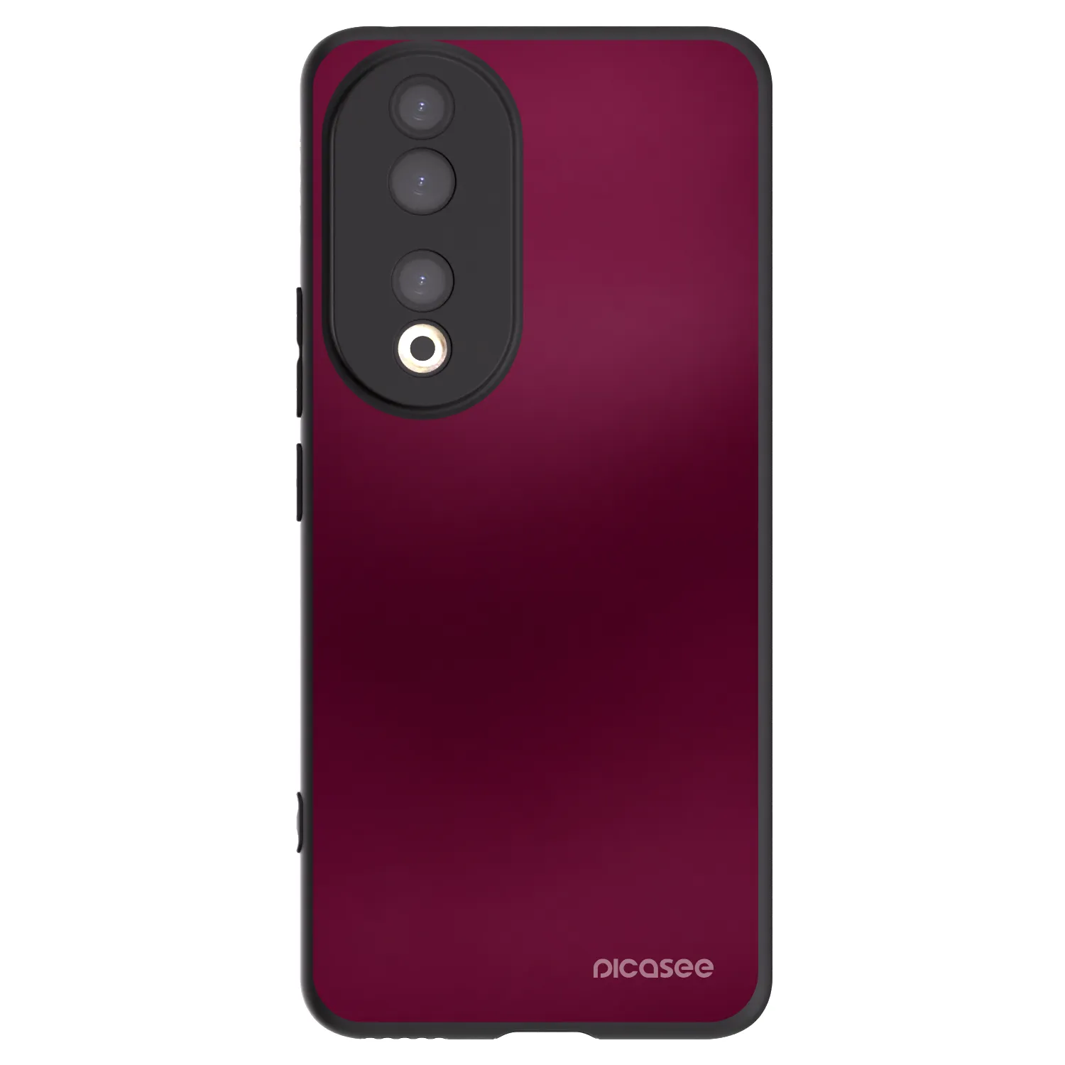 Picasee silikonowe czarne etui na Honor 90 5G - Velvet Bordeaux