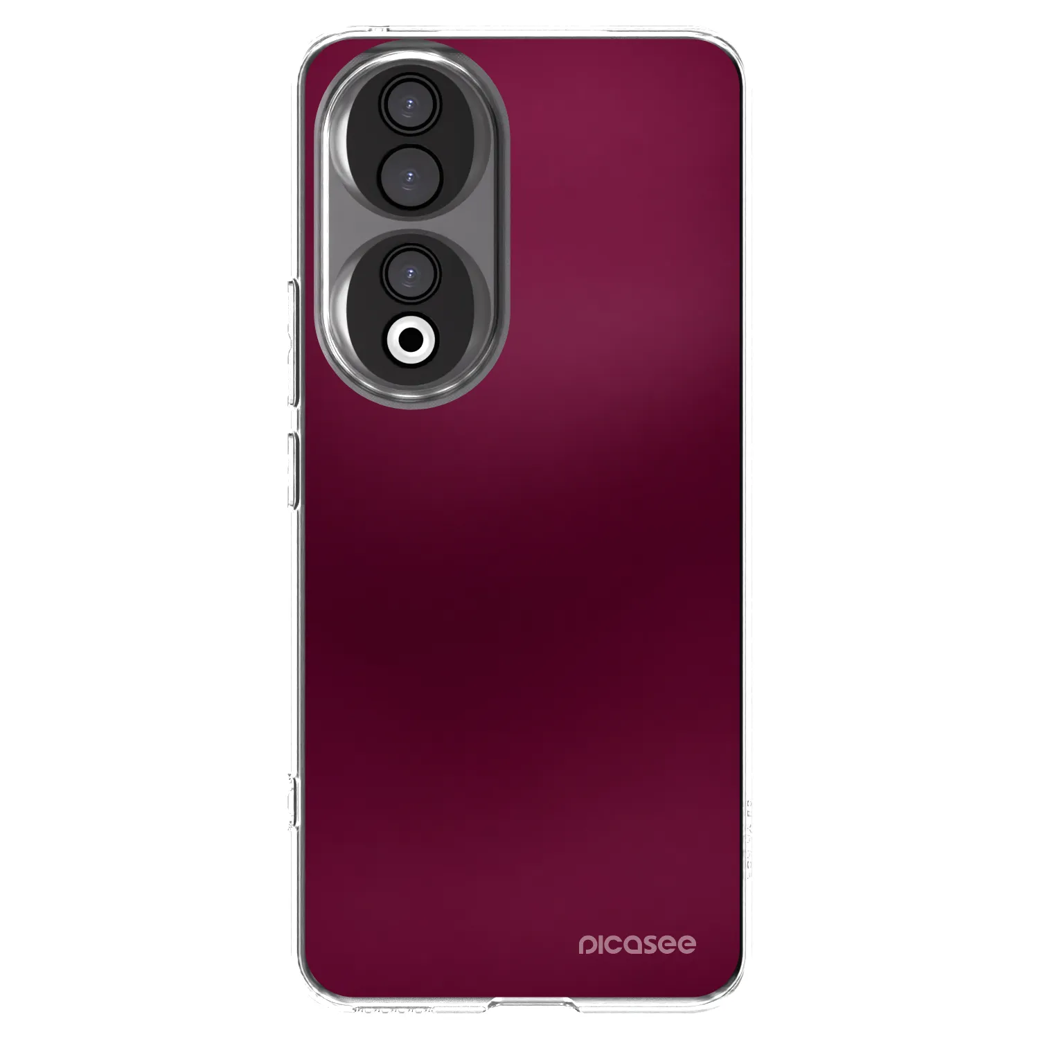Picasee silikonowe przeźroczyste etui na Honor 90 5G - Velvet Bordeaux